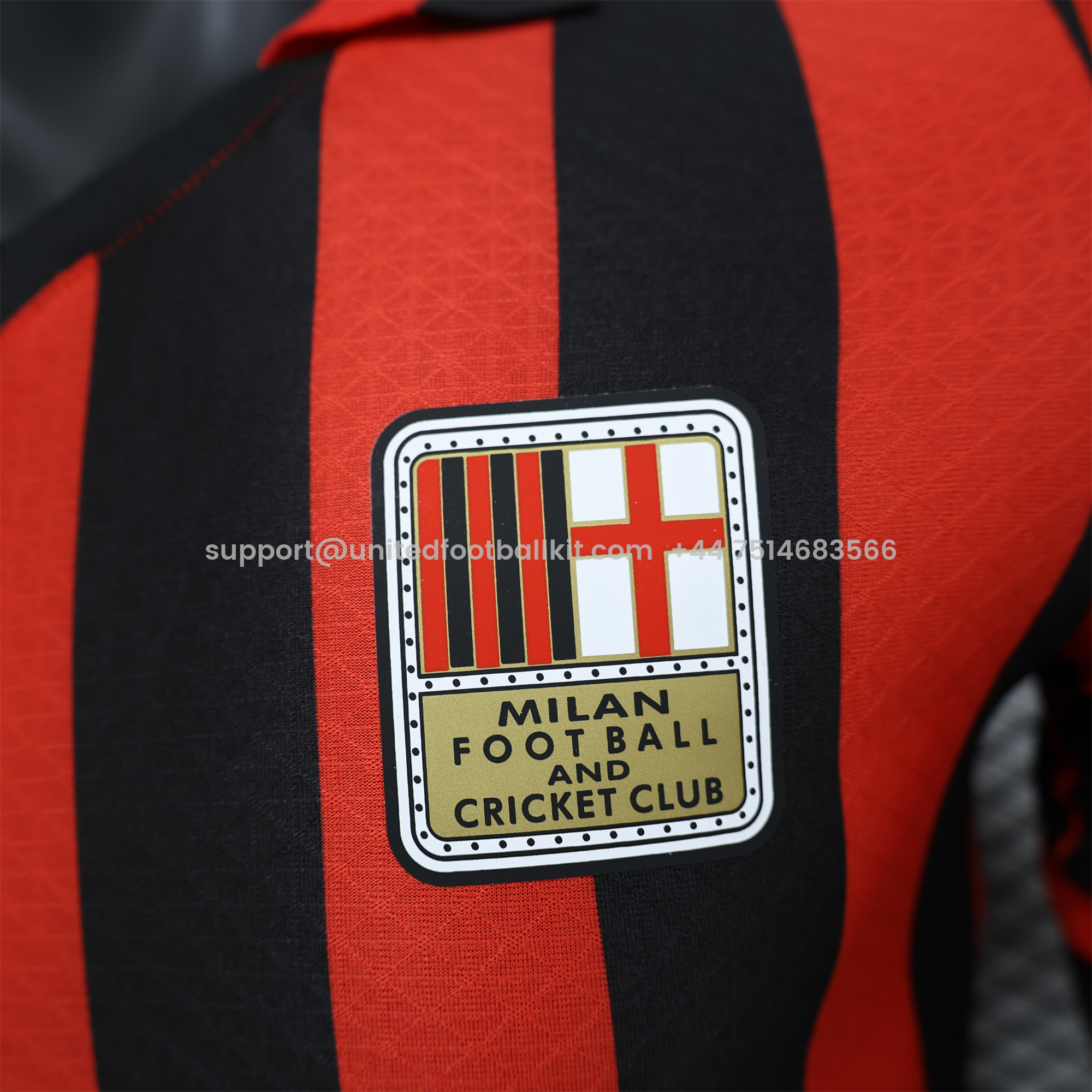 Unitedfootballkit.com | AC Milan 24-25 125th Anniversary Red Jersey - Player Version -Customize Name, Number and Patch | Worldwide Shipping