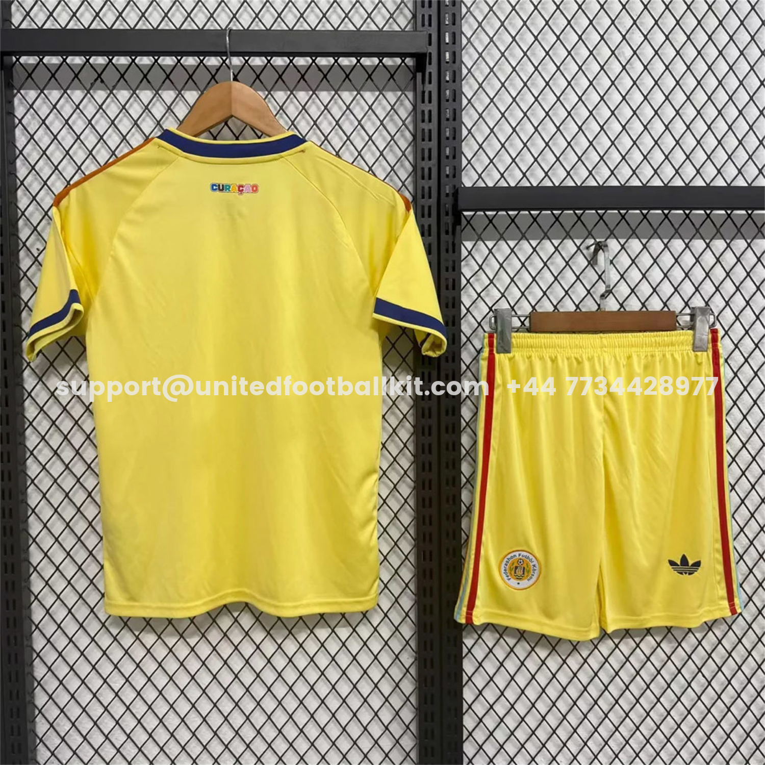 Unitedfootballkit.com | Curaçao 2026 Away Kids Kit -Customize Name, Number and Patch | Worldwide Shipping