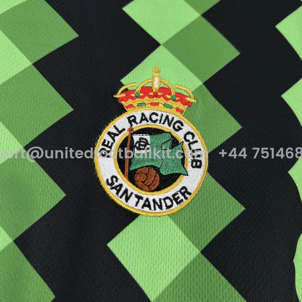 Unitedfootballkit.com | Racing de Santander 24-25 Green GK Anniversary Jersey - Fans Version -Customize Name, Number and Patch | Worldwide Shipping