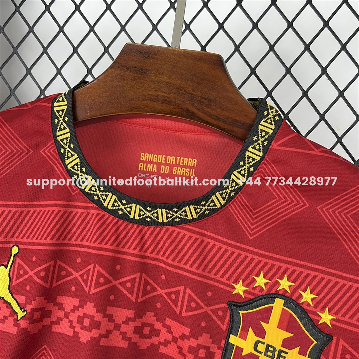 Unitedfootballkit.com | Brazil 25-26 Jordan Red Special Edition Jersey - Fans Version -Customize Name, Number and Patch | Worldwide Shipping