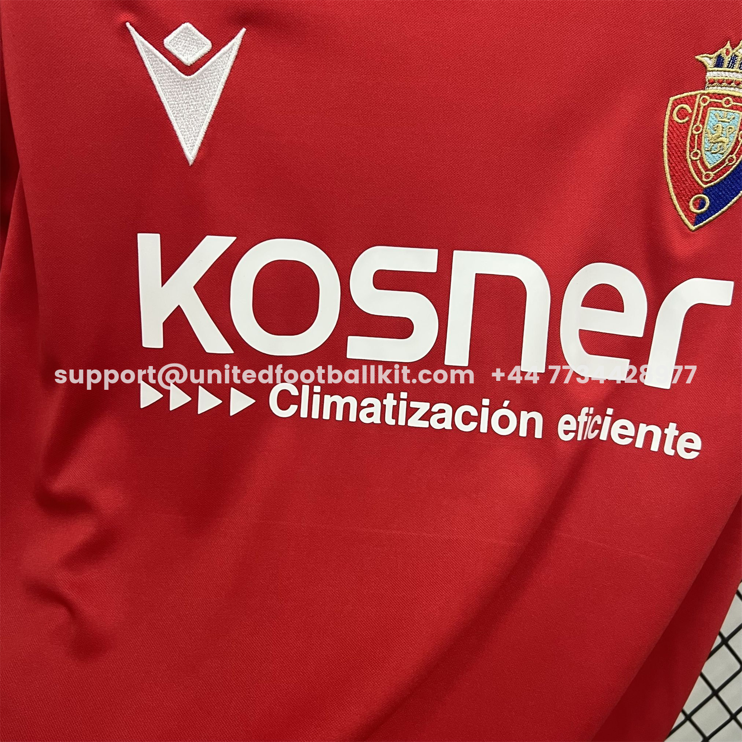 Unitedfootballkit.com | Osasuna 25-26 Retro Style Jersey - Fans Version -Customize Name, Number and Patch | Worldwide Shipping