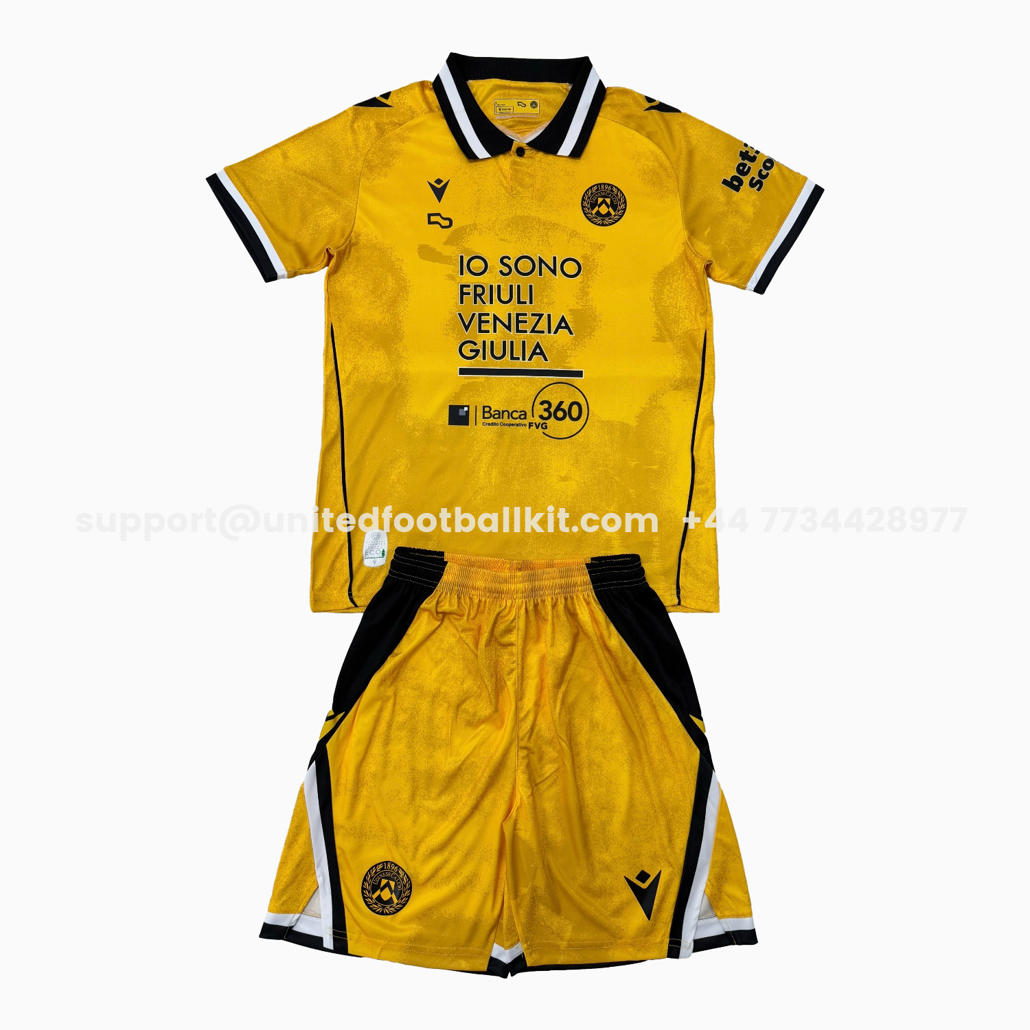 Unitedfootballkit.com | Udinese 25-26 Third Men's Adult Jersey Set - Fans Version -Customize Name, Number and Patch | Worldwide Shipping