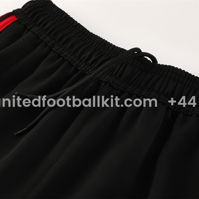 Unitedfootballkit.com | Manchester United 24-25 Jacket Training Tracksuit - Red Top and Black Pants -Customize Name, Number and Patch | Worldwide Shipping