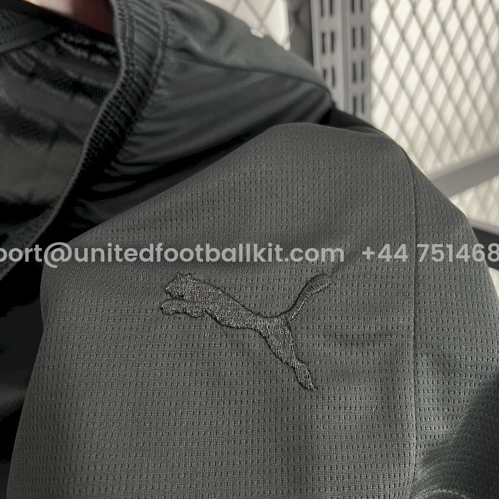 Unitedfootballkit.com | AC Milan 24-25 125th Anniversary Black GK Shorts - Fans Version -Customize Name, Number and Patch | Worldwide Shipping