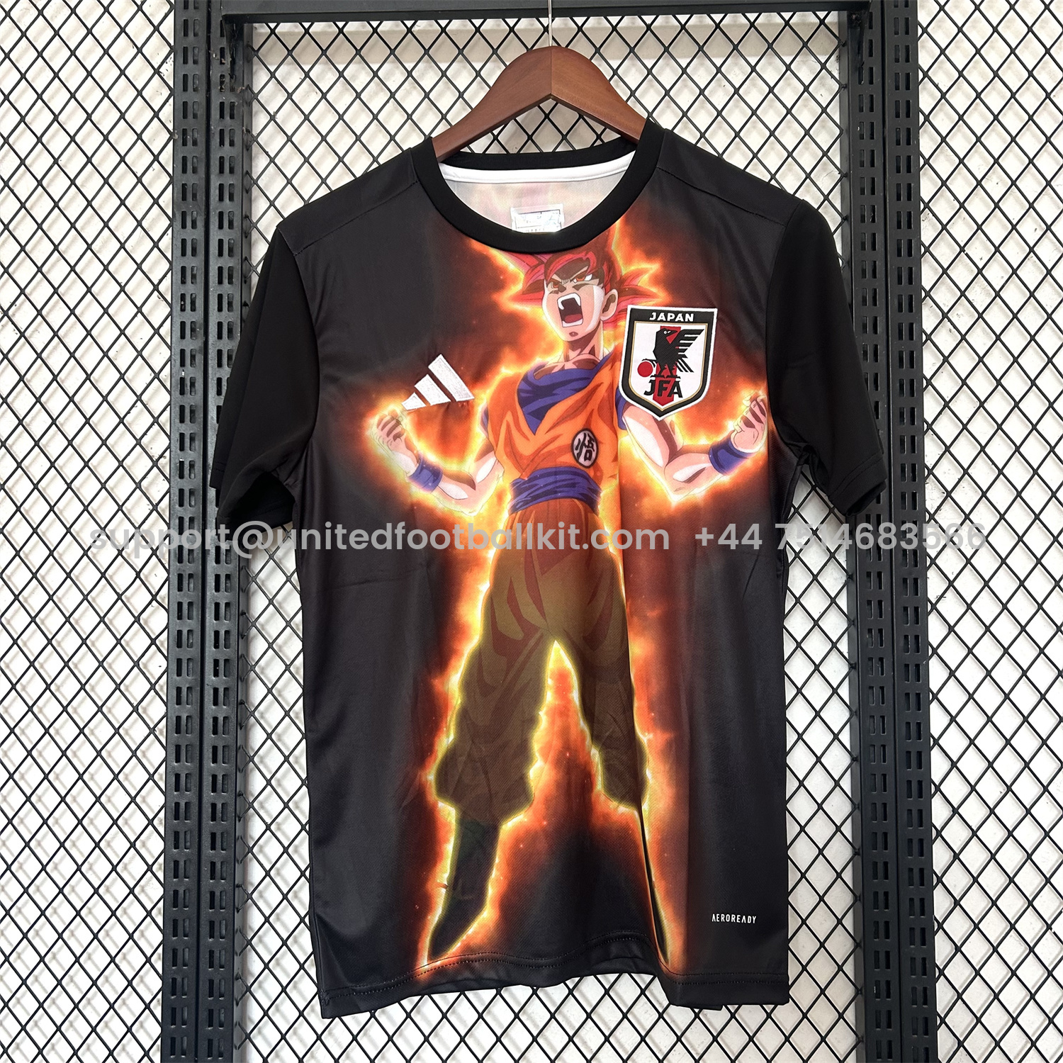 Unitedfootballkit.com | Japan 25-26 Red Hair Son Goku Black Special Edition Jersey - Fans Version -Customize Name, Number and Patch | Worldwide Shipping