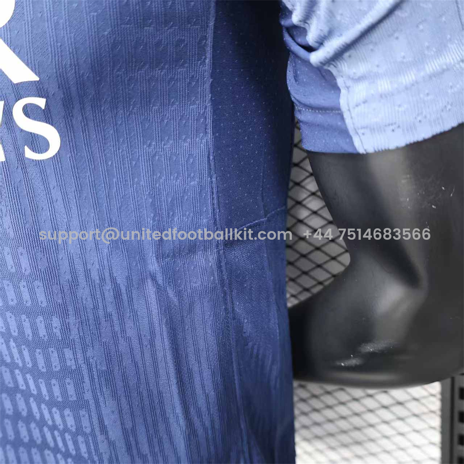 Unitedfootballkit.com | Paris Saint-Germain PSG Blue & Grey Special Jersey - Player Version -Customize Name, Number and Patch | Worldwide Shipping