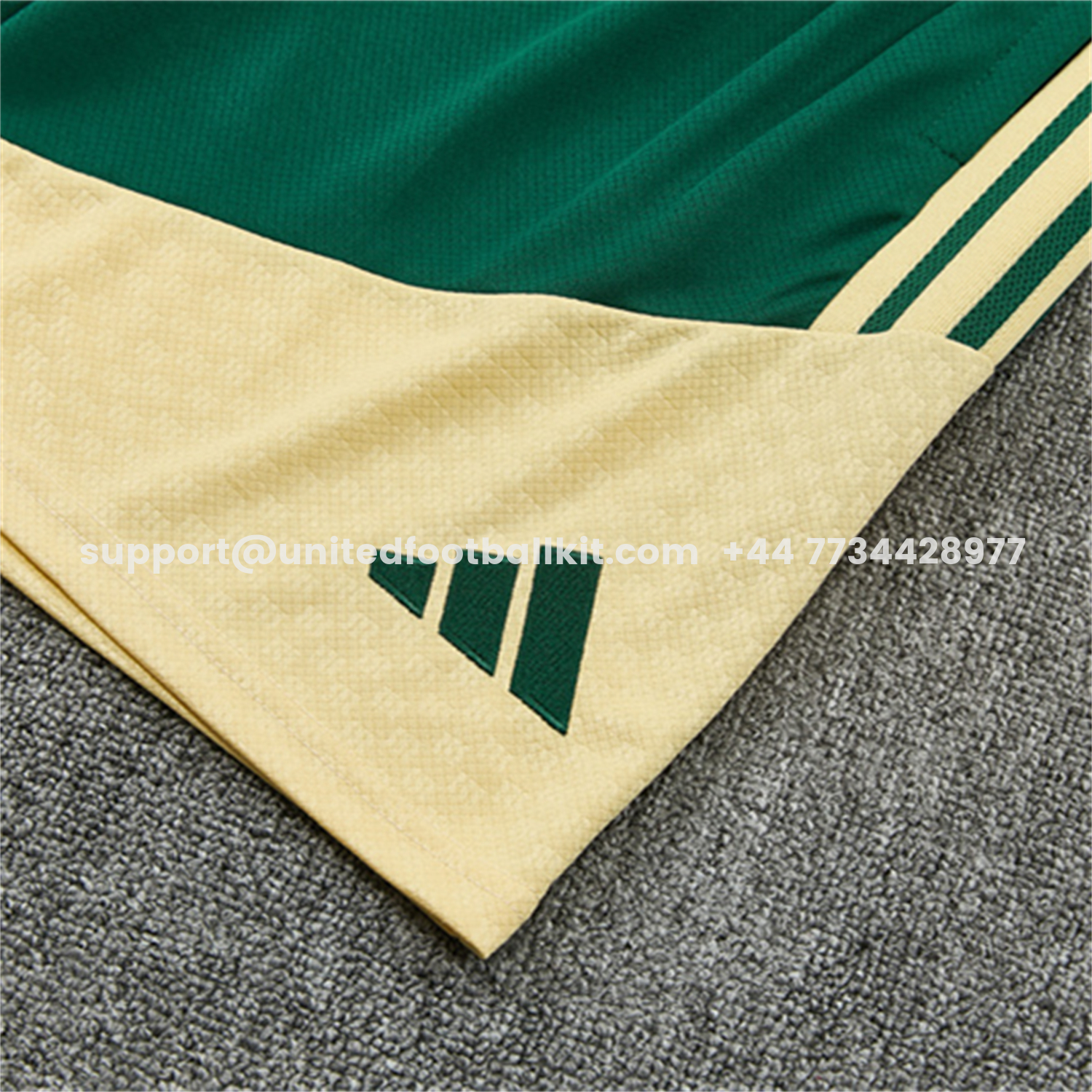 Unitedfootballkit.com | Real Madrid 26-27 Kids Short-Sleeve Training Set - Green Top & Green Shorts -Customize Name, Number and Patch | Worldwide Shipping