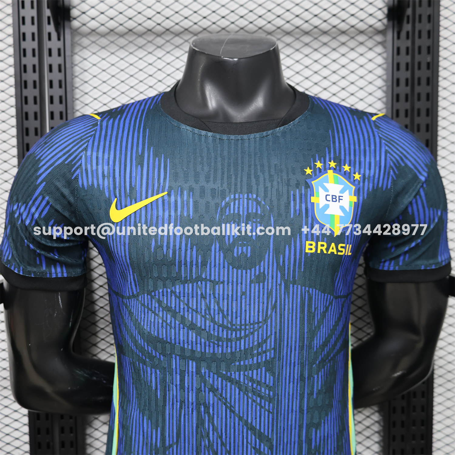 Unitedfootballkit.com | Brazil 2026 Jesus Blue Special Jersey - Player Version -Customize Name, Number and Patch | Worldwide Shipping