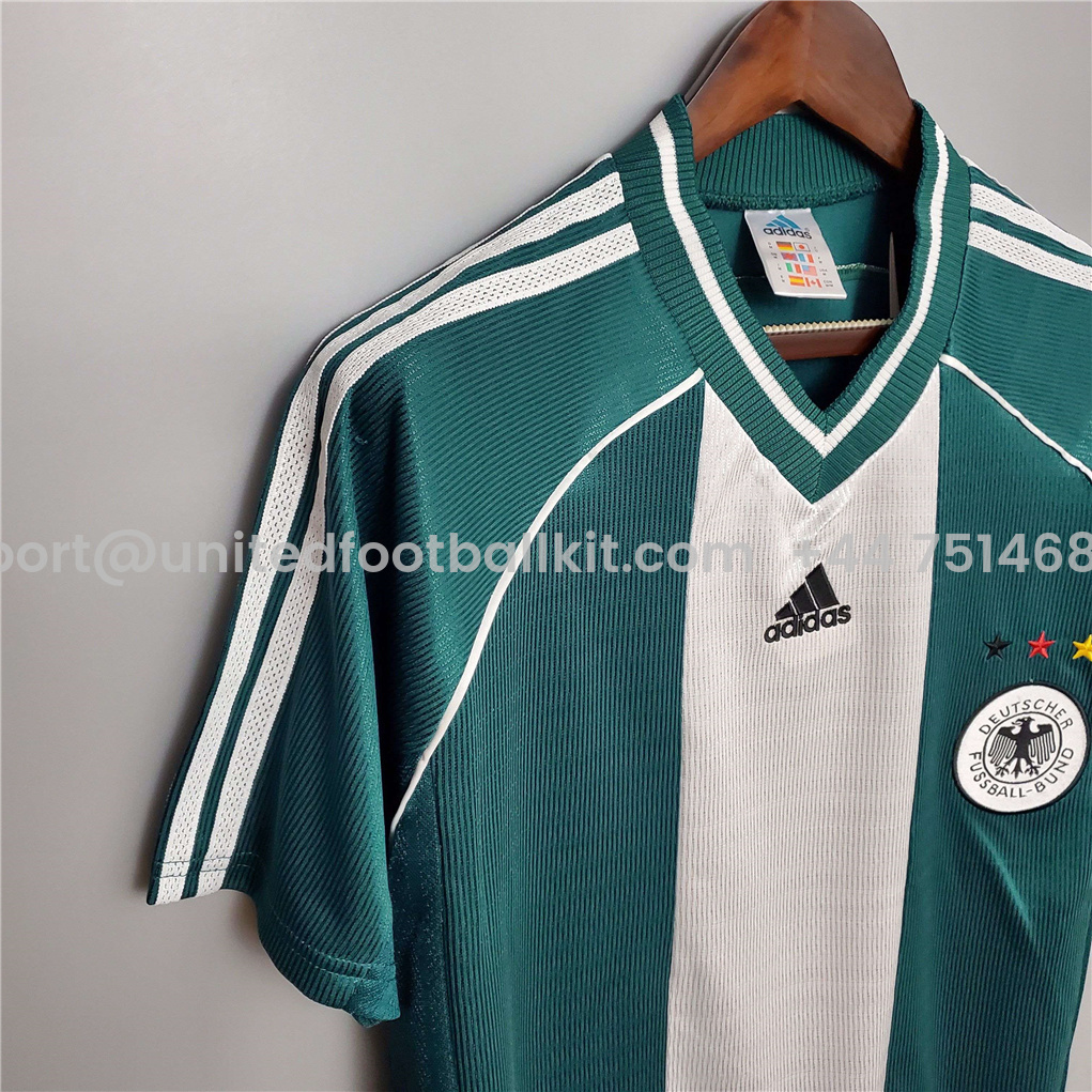 Unitedfootballkit.com | Retro Germany 1998 Away Stadium Jersey -Customize Name, Number and Patch | Worldwide Shipping