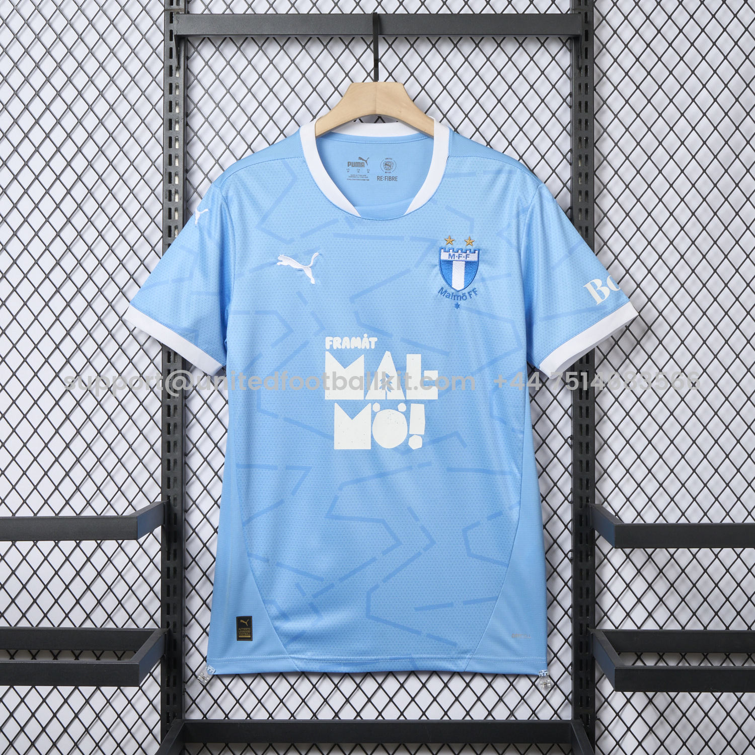 Unitedfootballkit.com | Malmö FF 25-26 Home Jersey - Fans Version -Customize Name, Number and Patch | Worldwide Shipping