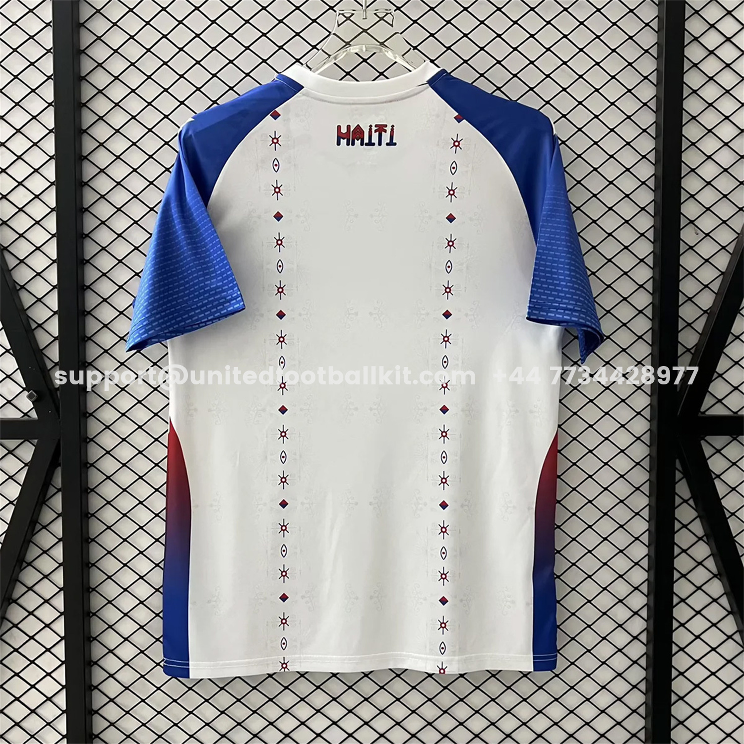 Unitedfootballkit.com | Haiti 2026 Away White Jersey - Fans Version -Customize Name, Number and Patch | Worldwide Shipping