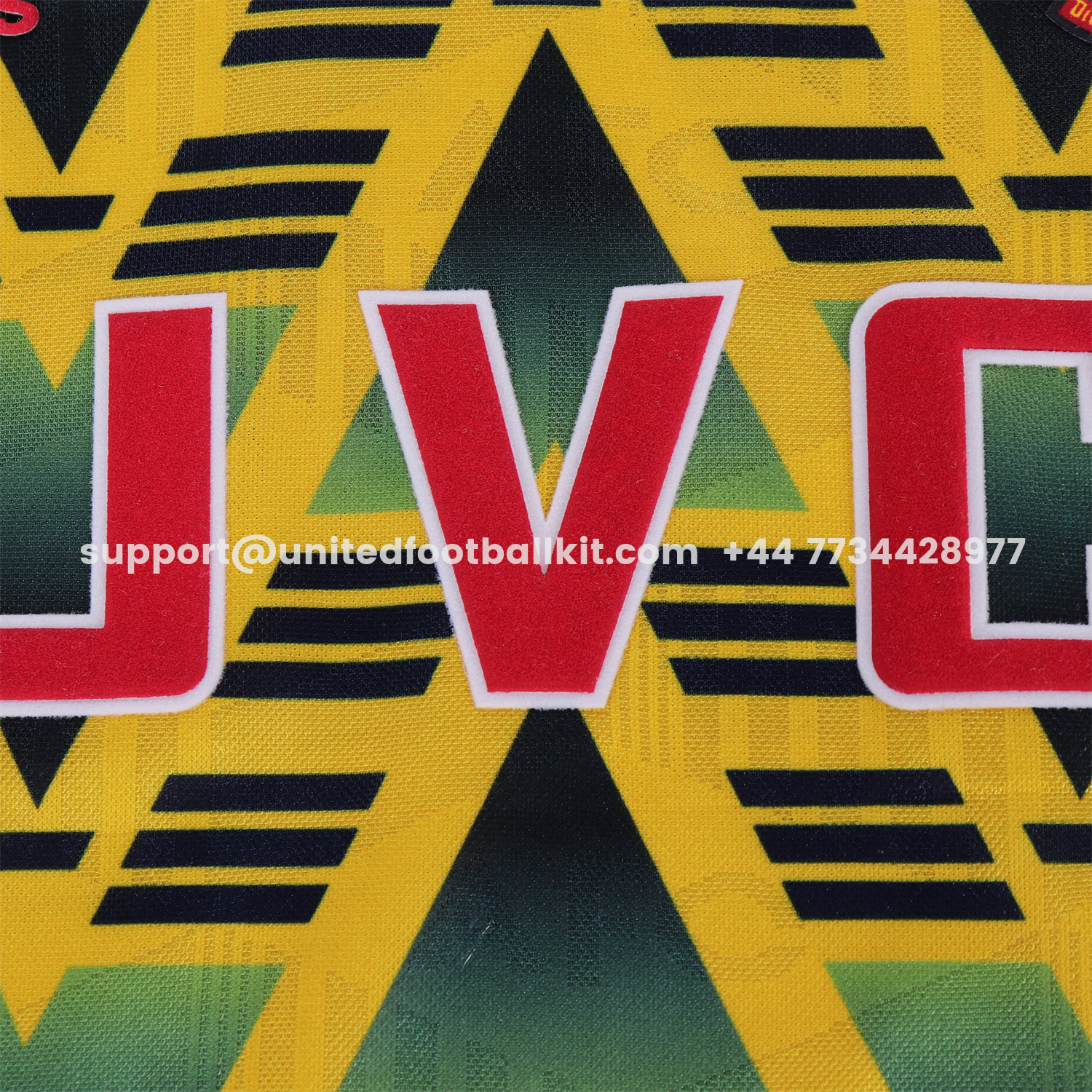 Unitedfootballkit.com | Retro Arsenal 1991-93 Away Kids Kit -Customize Name, Number and Patch | Worldwide Shipping