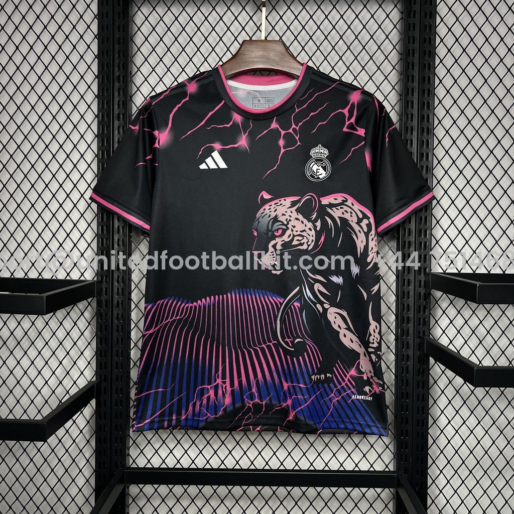 Unitedfootballkit.com | Real Madrid 24-25 Purple Leopard Jersey - Fans Version -Customize Name, Number and Patch | Worldwide Shipping