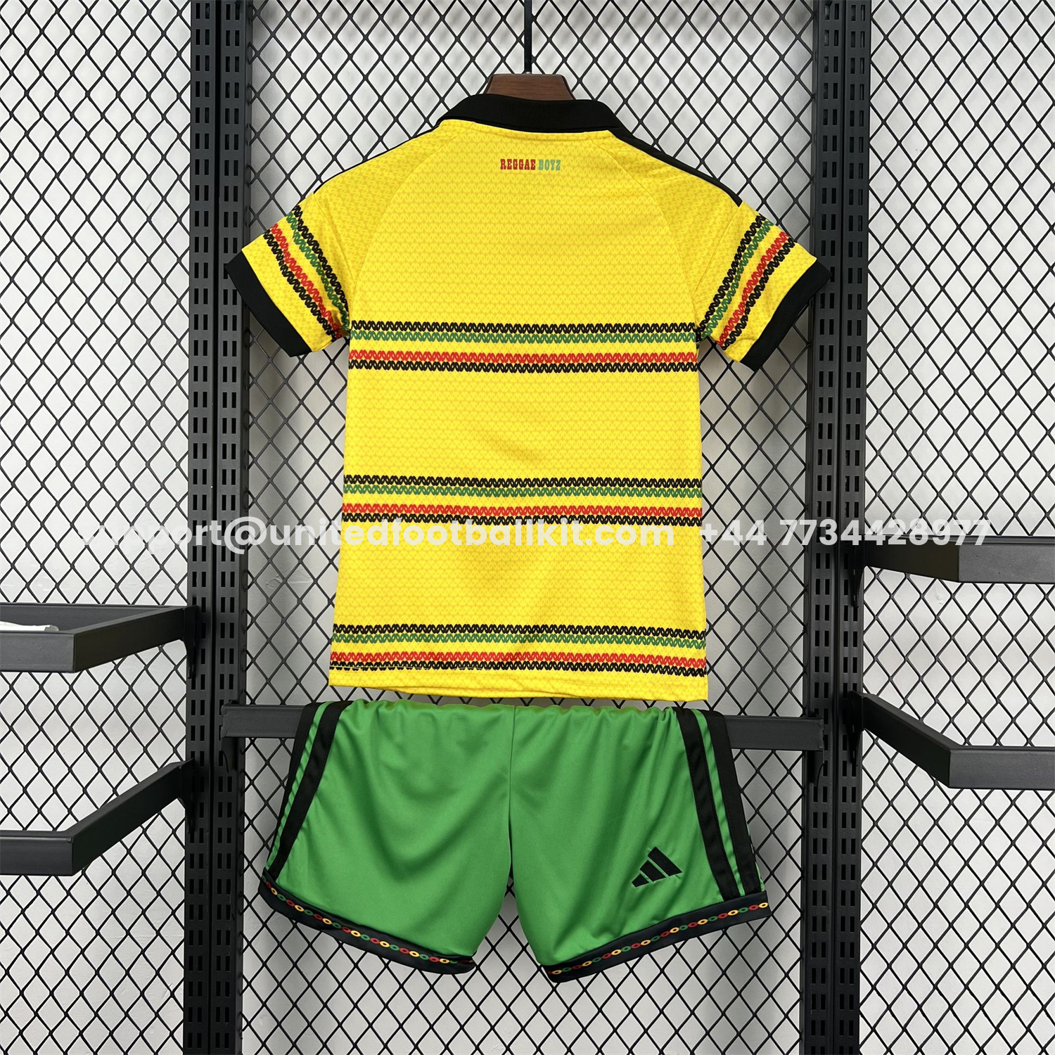 Unitedfootballkit.com | Jamaica 2026 Home Kids Kit -Customize Name, Number and Patch | Worldwide Shipping