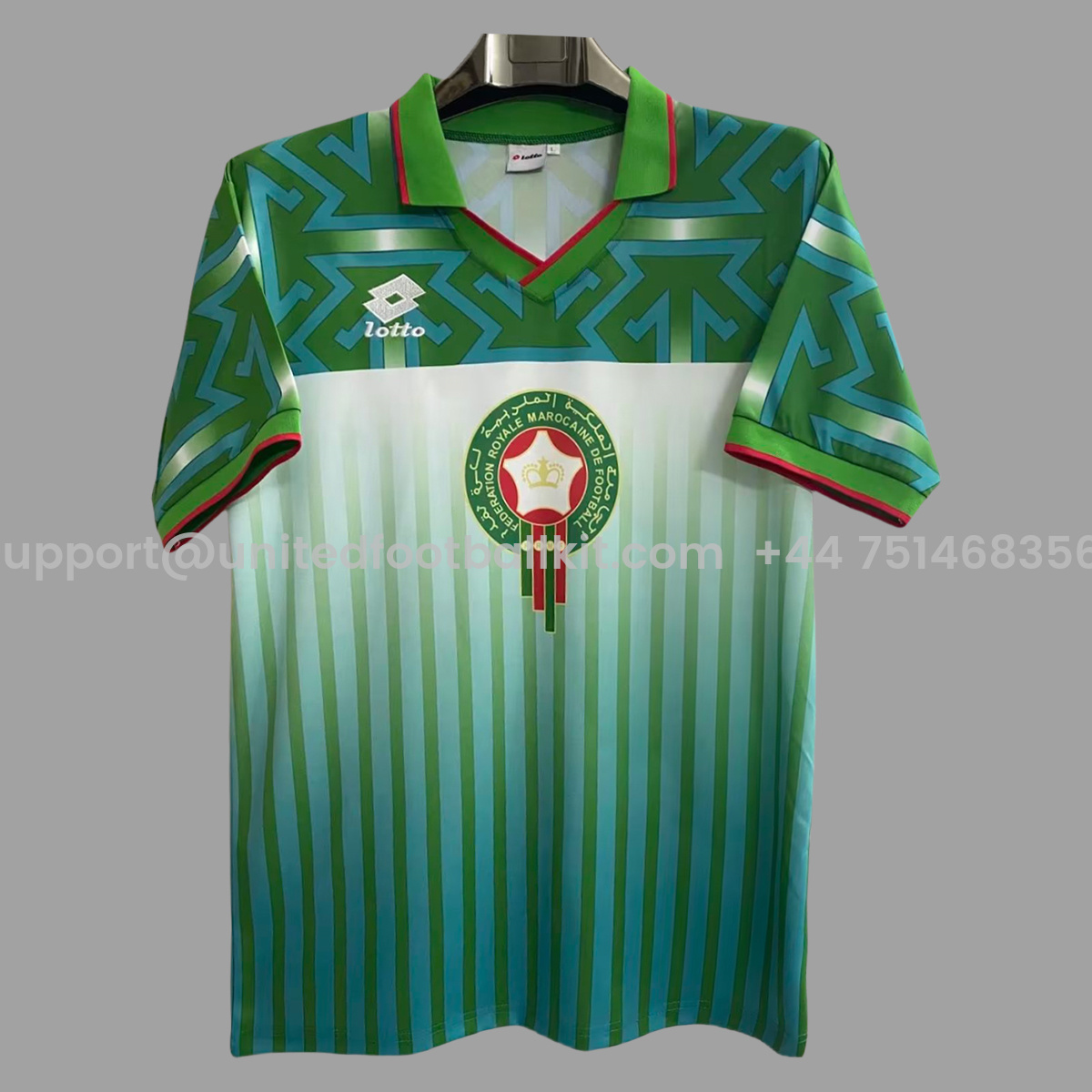 Unitedfootballkit.com | Retro Morocco 1994 Away Jersey -Customize Name, Number and Patch | Worldwide Shipping