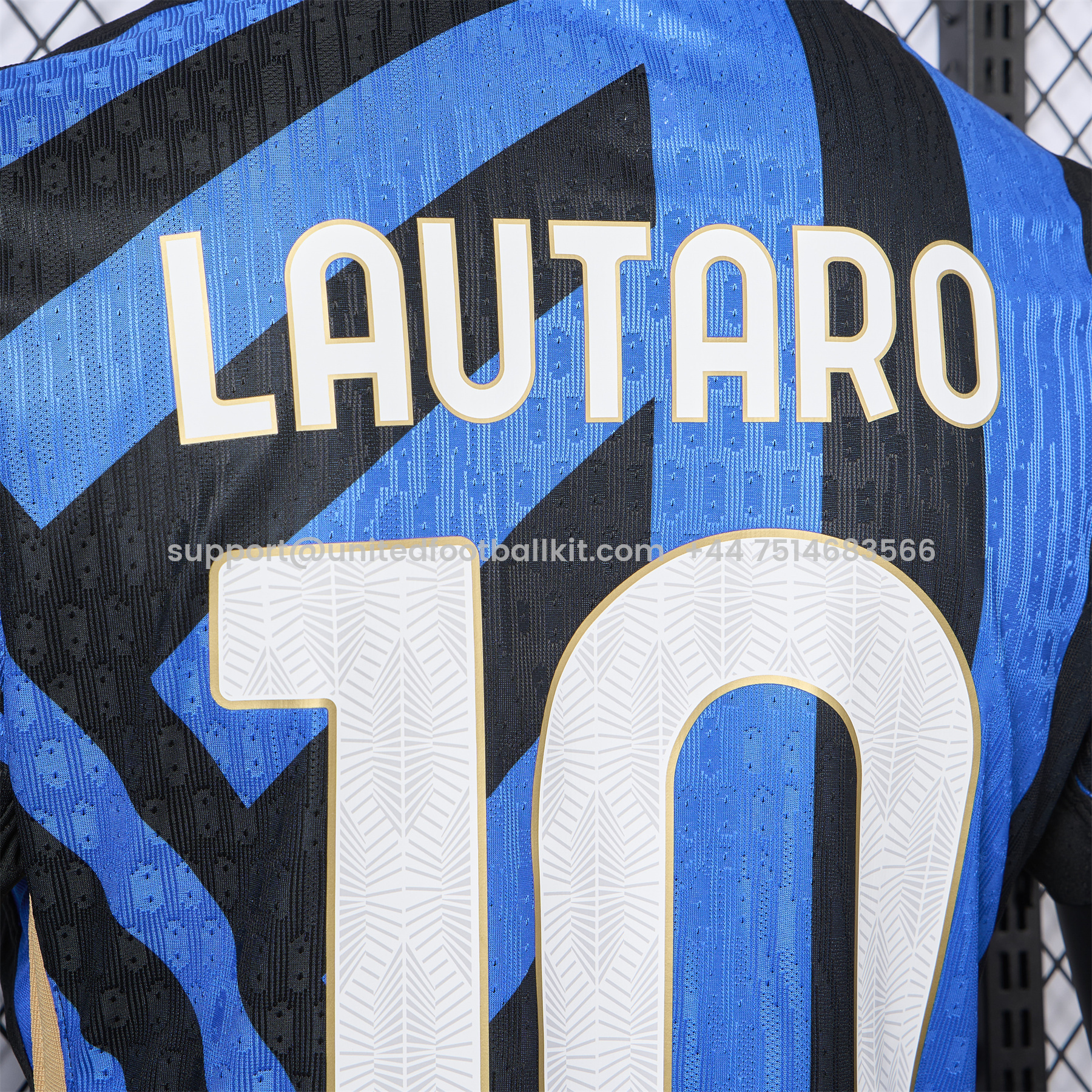 Unitedfootballkit.com | Inter Milan 24-25 Home Stadium Jersey - Player Version -Customize Name, Number and Patch | Worldwide Shipping