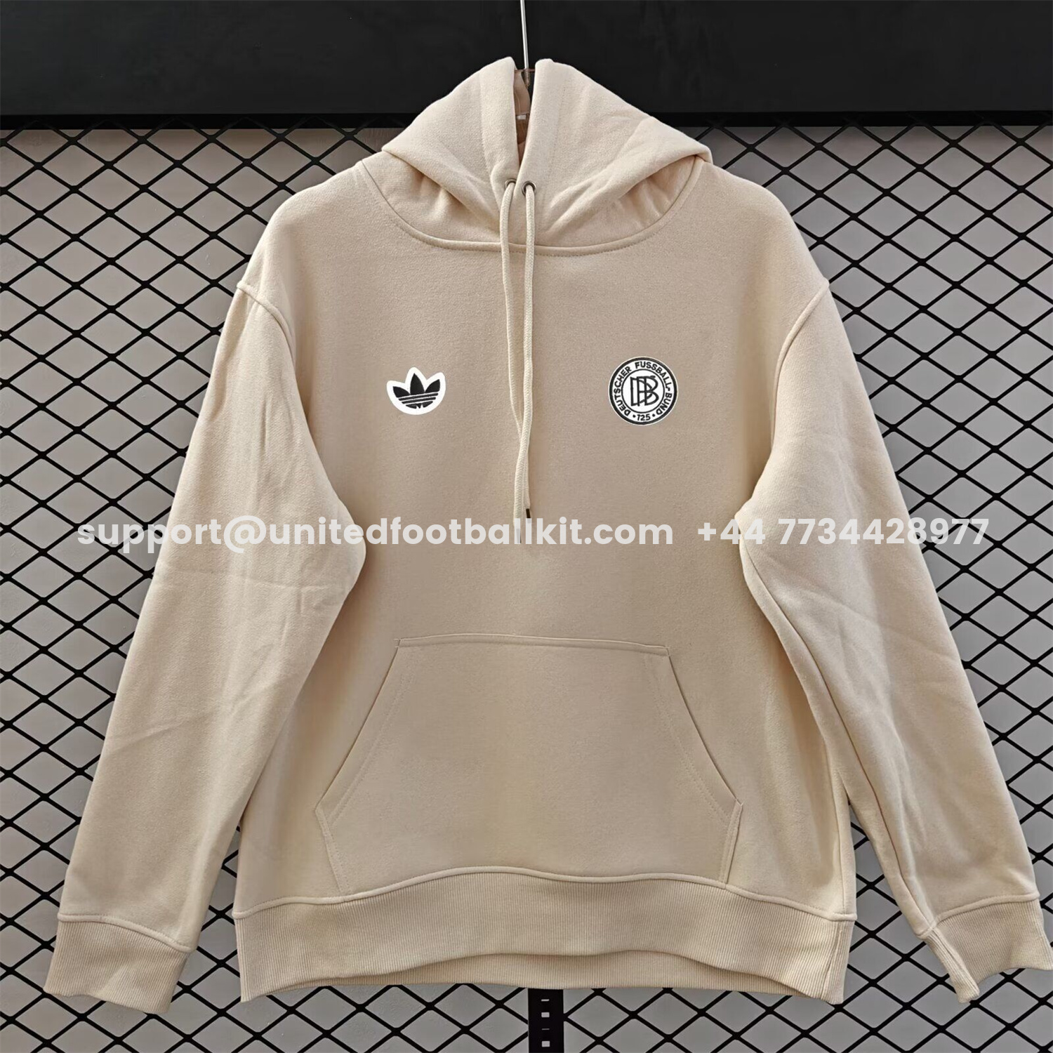 Unitedfootballkit.com | Germany 2026 Terrace Icon DFB Unisex Pullover Hoodie -Customize Name, Number and Patch | Worldwide Shipping