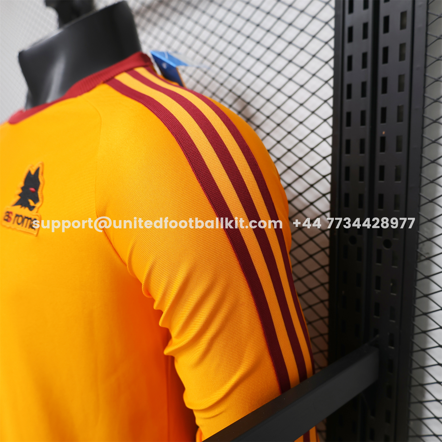 Unitedfootballkit.com | AS Roma 25-26 Retro Casual Style Orange Special Long Sleeves Jersey - Player Version -Customize Name, Number and Patch | Worldwide Shipping