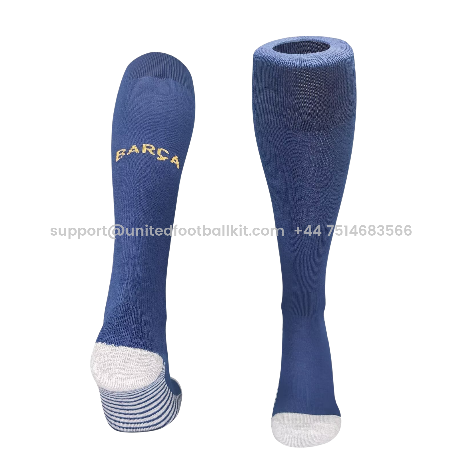 Unitedfootballkit.com | Barcelona 24-25 Home Socks - Blue -Customize Name, Number and Patch | Worldwide Shipping