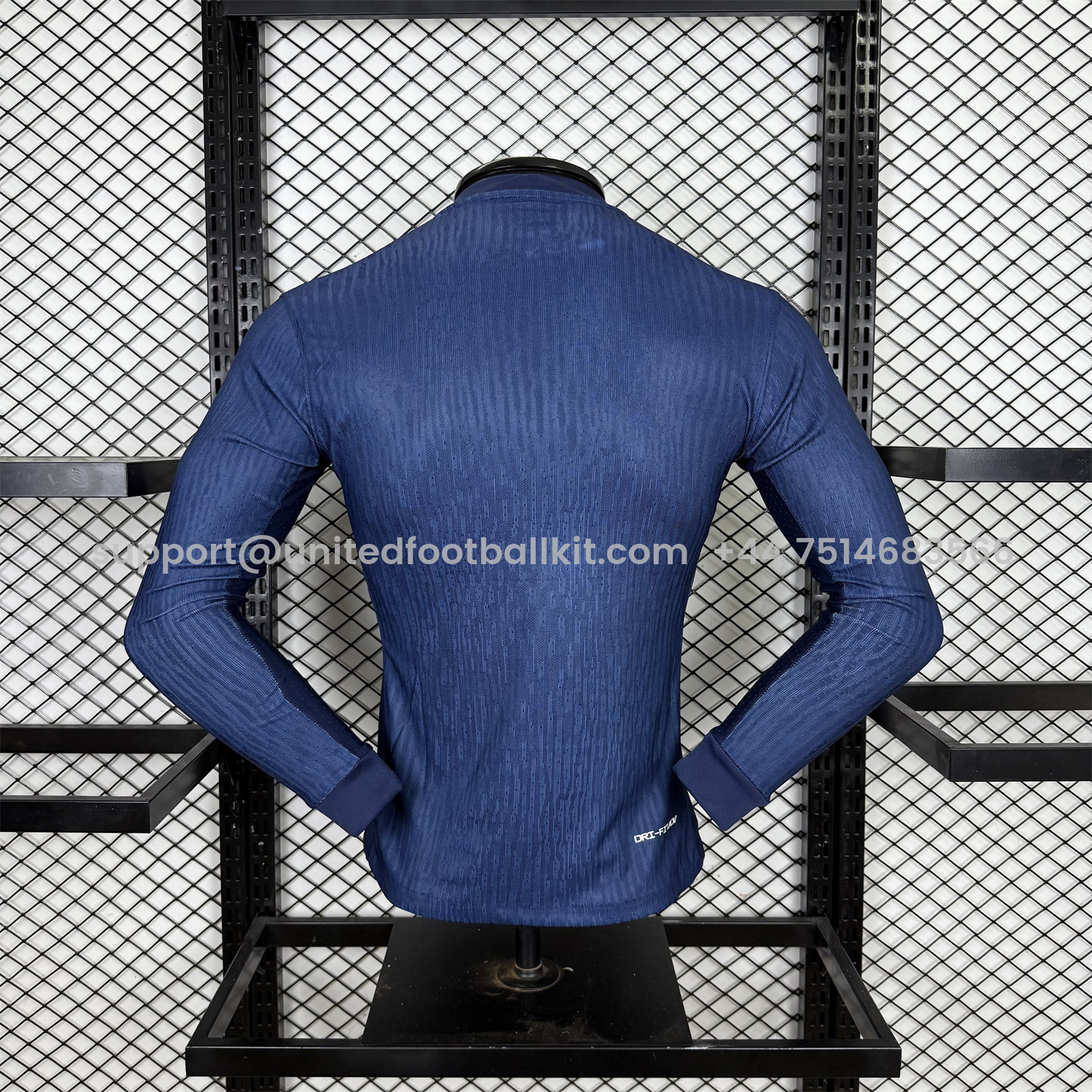 Unitedfootballkit.com | Paris Saint-Germain PSG 25-26 Home Long Sleeves Jersey - Player Version -Customize Name, Number and Patch | Worldwide Shipping