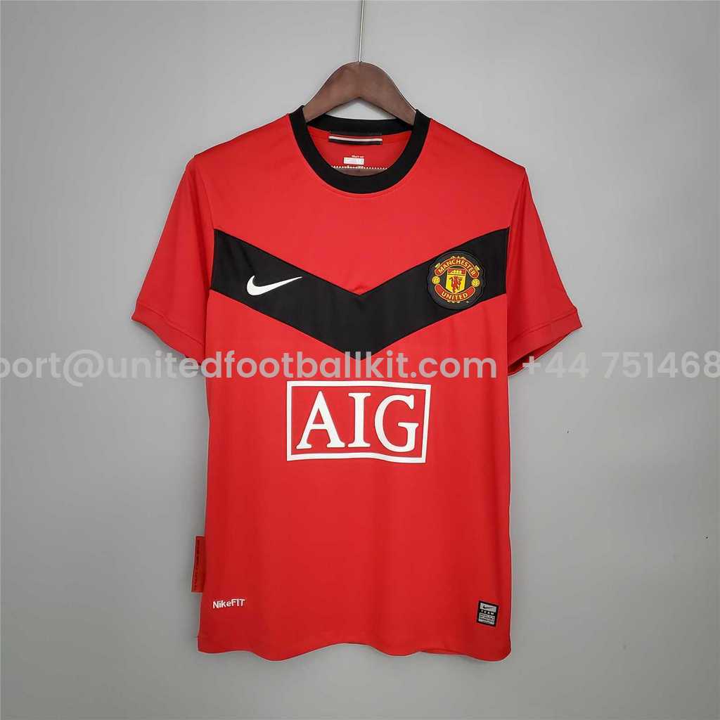 Unitedfootballkit.com | Retro Manchester United 09-10 Home Stadium Jersey -Customize Name, Number and Patch | Worldwide Shipping
