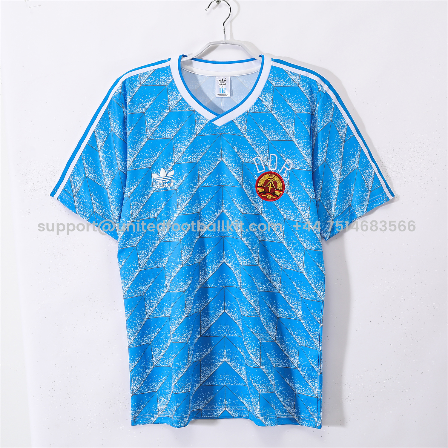 Unitedfootballkit.com | Retro East Germany 1988 Away Jersey -Customize Name, Number and Patch | Worldwide Shipping
