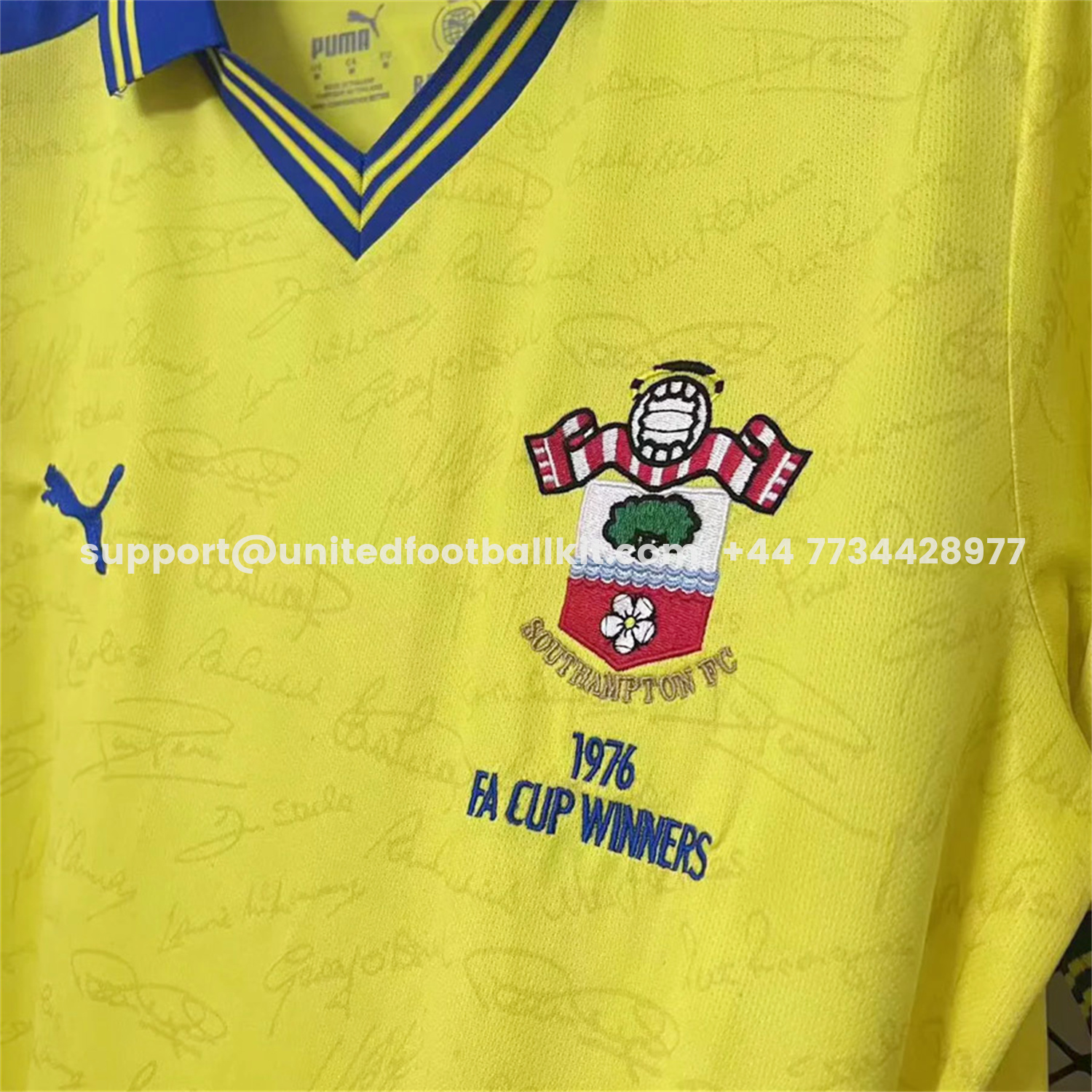 Unitedfootballkit.com | Southampton 26-27 50th Anniversary Yellow Jersey - Fans Version -Customize Name, Number and Patch | Worldwide Shipping