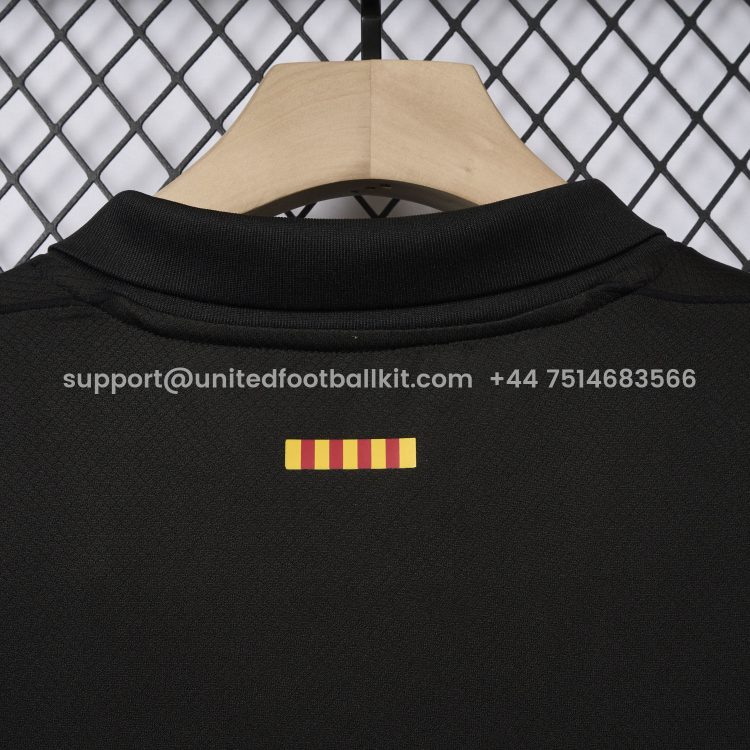 Unitedfootballkit.com | Barcelona x Travis Scott 24-25 Away Pure Black Jersey - Fans Version -Customize Name, Number and Patch | Worldwide Shipping