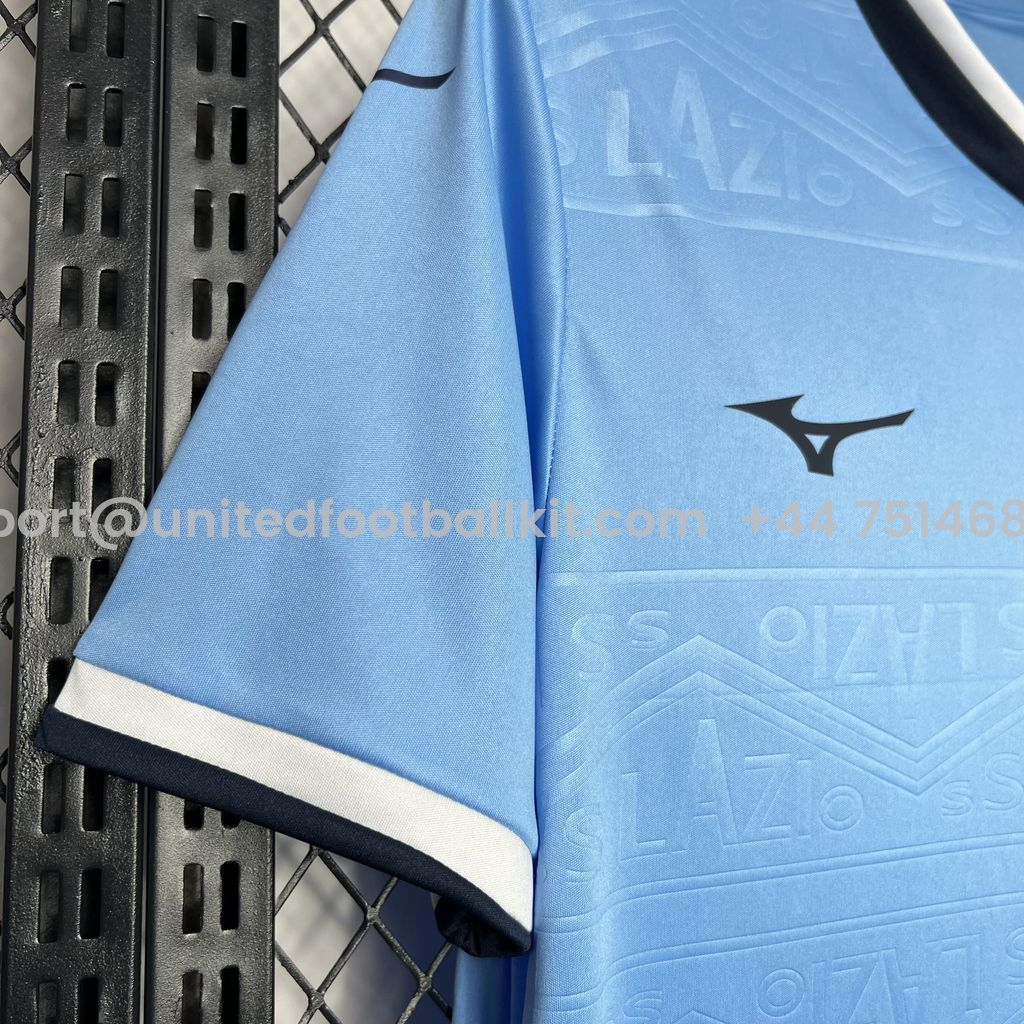 Unitedfootballkit.com | Lazio 24-25 Home Stadium Jersey - Fans Version -Customize Name, Number and Patch | Worldwide Shipping