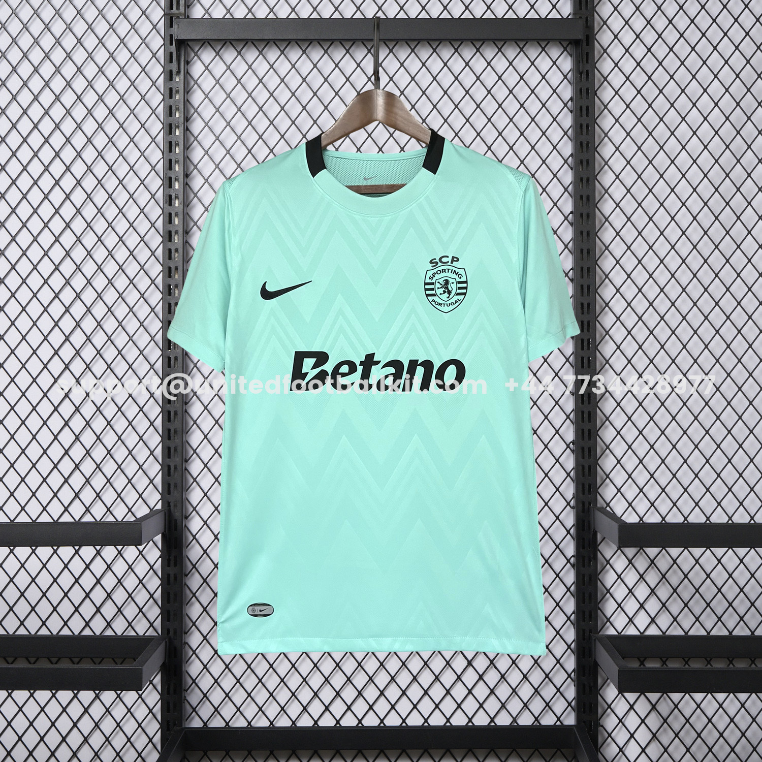Unitedfootballkit.com | Sporting CP 25-26 Third Cyan Jersey - Fans Version -Customize Name, Number and Patch | Worldwide Shipping