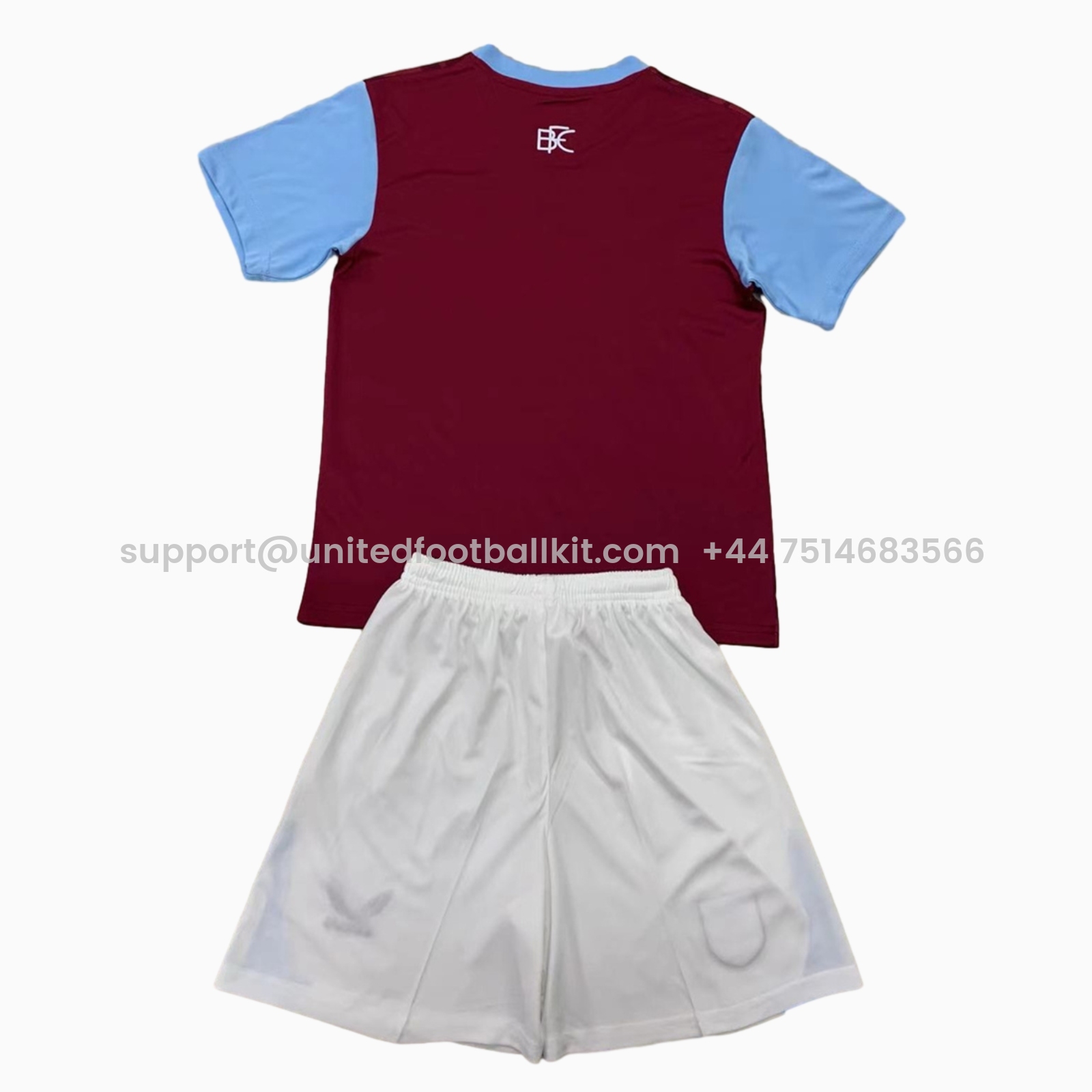 Unitedfootballkit.com | Burnley 24-25 Home Kids Kit -Customize Name, Number and Patch | Worldwide Shipping