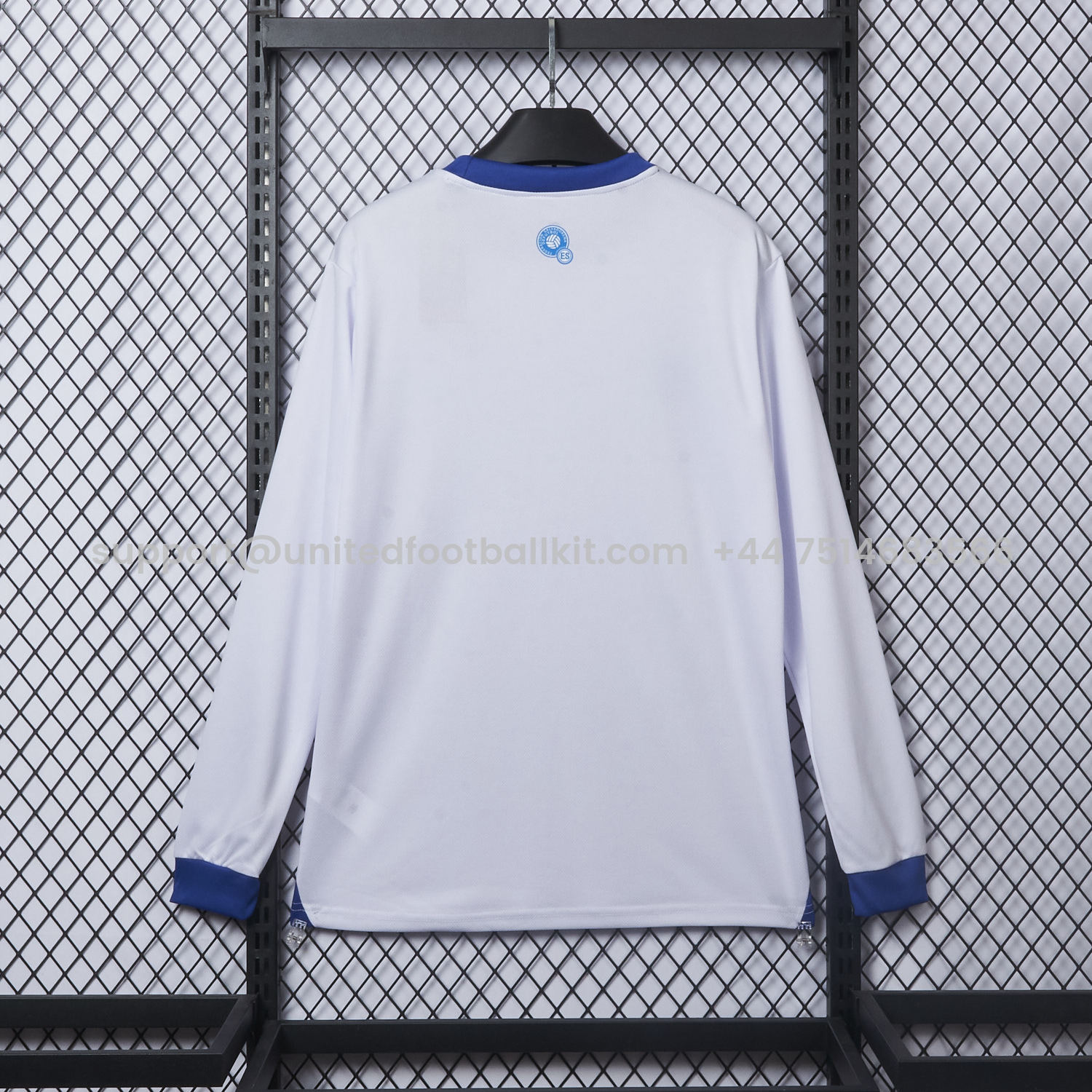 Unitedfootballkit.com | El Salvador 2025-26 Away Long Sleeve Jersey - Fans Version -Customize Name, Number and Patch | Worldwide Shipping