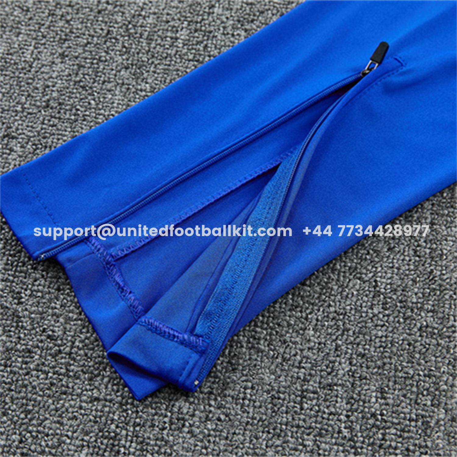 Unitedfootballkit.com | France 2026 Long Sleeve Training Set - Royal Blue Top & Pants -Customize Name, Number and Patch | Worldwide Shipping