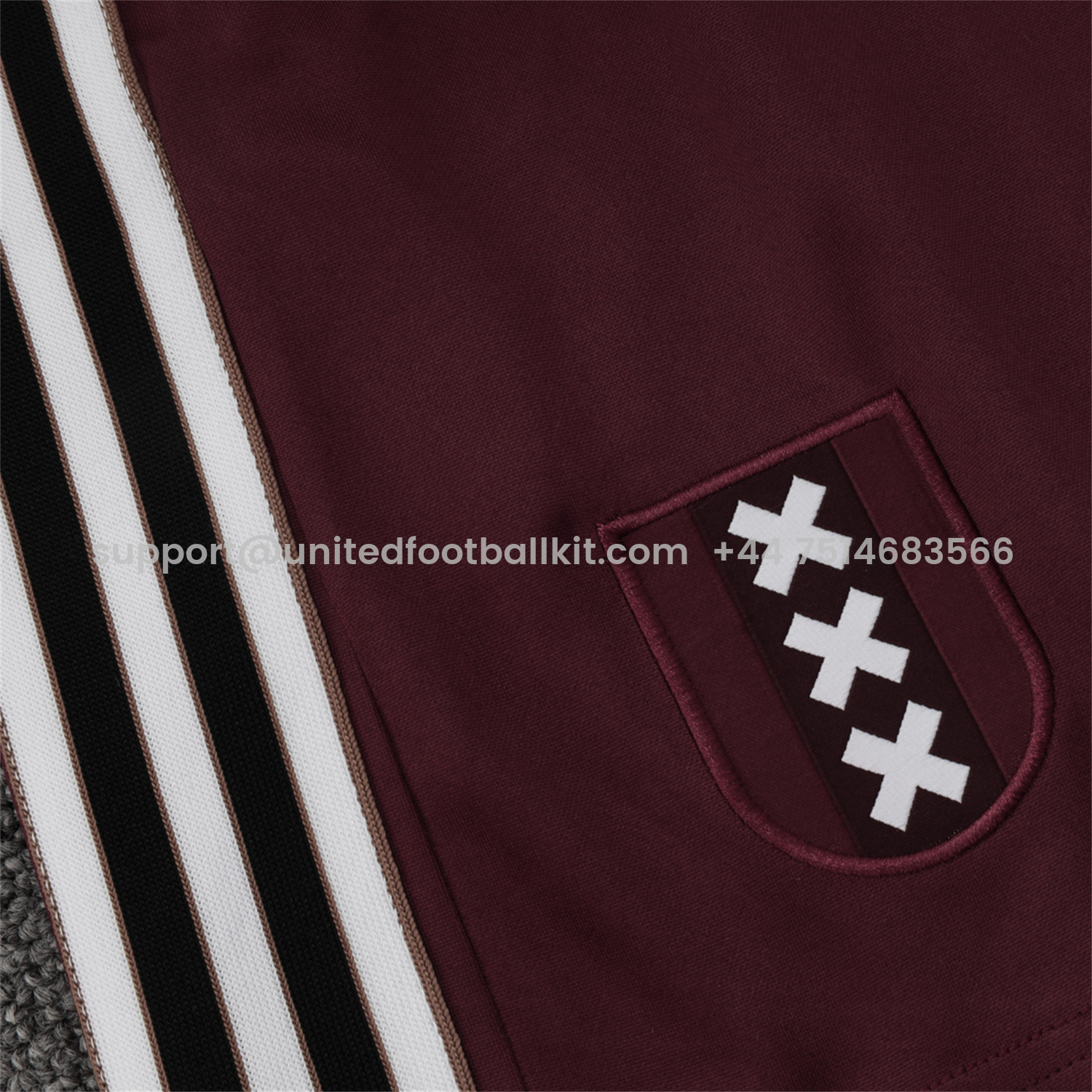 Unitedfootballkit.com | Ajax 25-26 Throwback Trefoil Short-Sleeve Training Set - Deep Red -Customize Name, Number and Patch | Worldwide Shipping