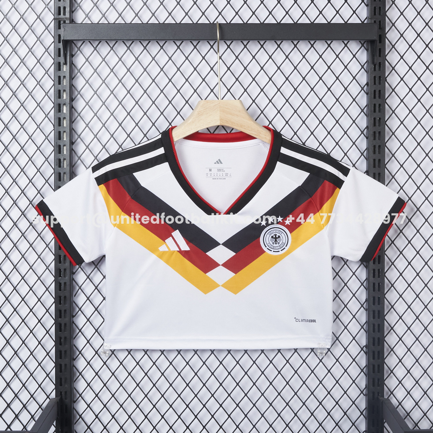 Unitedfootballkit.com | Women's Germany 2026 Home Cropped Jersey -Customize Name, Number and Patch | Worldwide Shipping