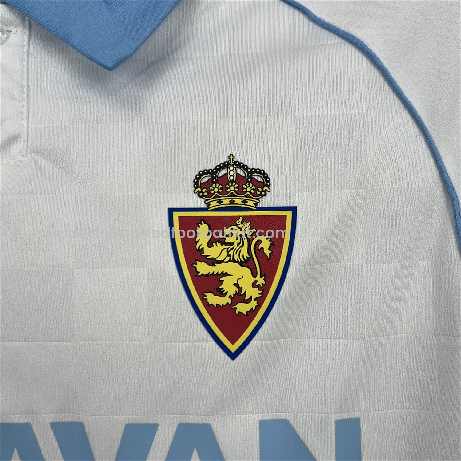 Unitedfootballkit.com | Real Zaragoza 25-26 Home Jersey - Fans Version -Customize Name, Number and Patch | Worldwide Shipping