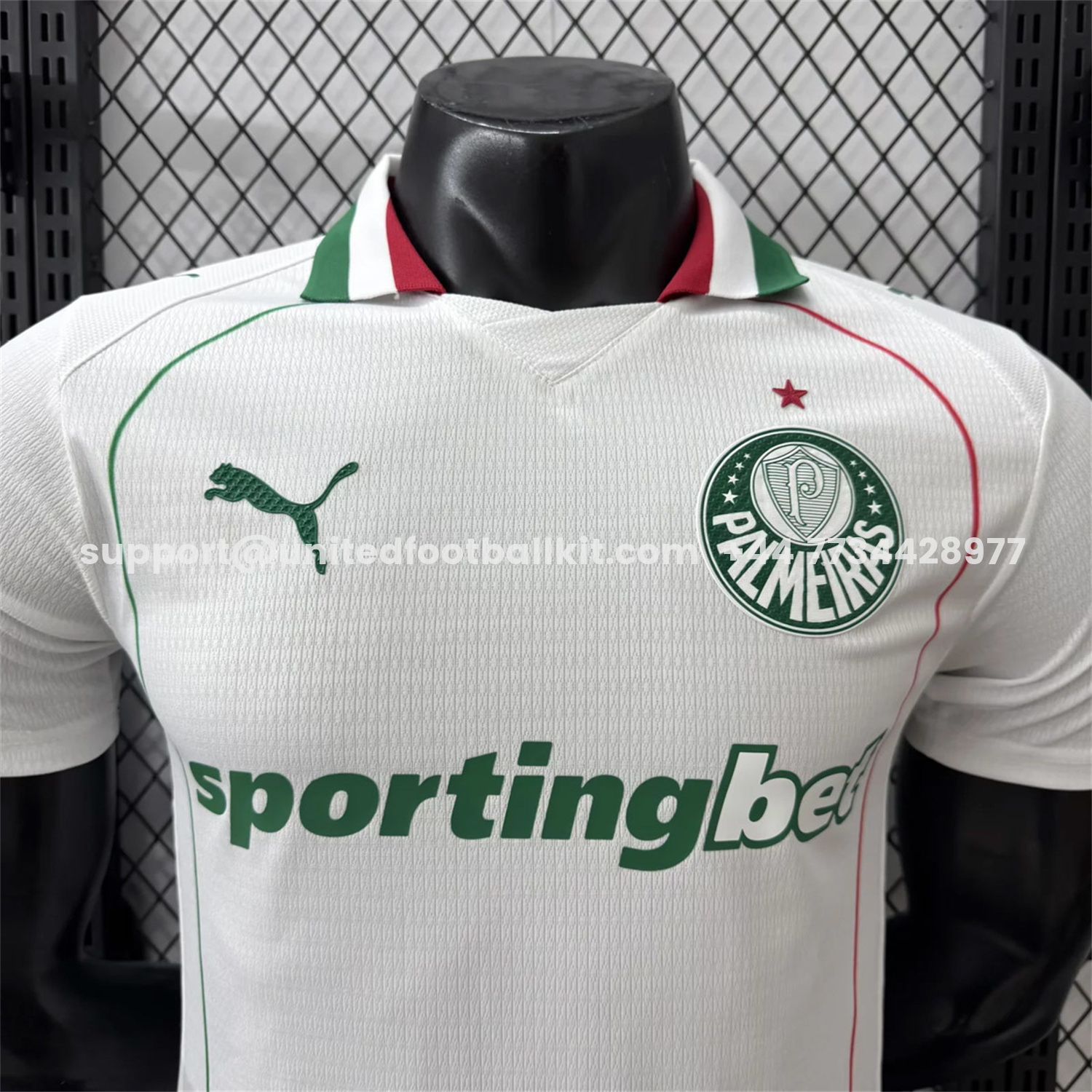 Unitedfootballkit.com | Palmeiras 26-27 Away White Jersey - Player Version -Customize Name, Number and Patch | Worldwide Shipping
