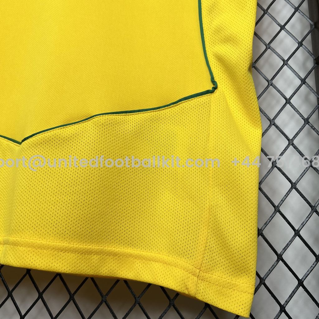 Unitedfootballkit.com | Retro Brazil 2004 Home Jersey -Customize Name, Number and Patch | Worldwide Shipping