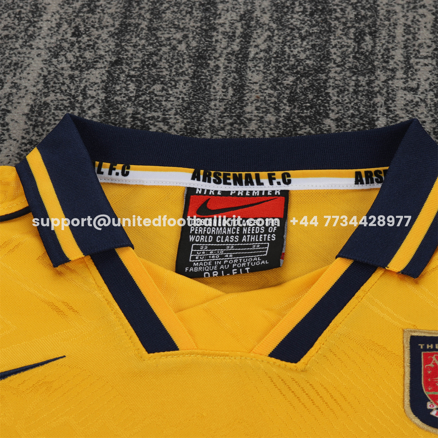 Unitedfootballkit.com | Retro Arsenal 1996-97 Away Kids Kit -Customize Name, Number and Patch | Worldwide Shipping