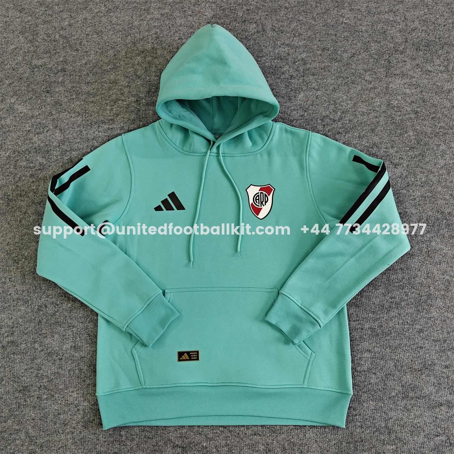 Unitedfootballkit.com | River Plate 25-26 Home Unisex Pullover Hoodie -Customize Name, Number and Patch | Worldwide Shipping