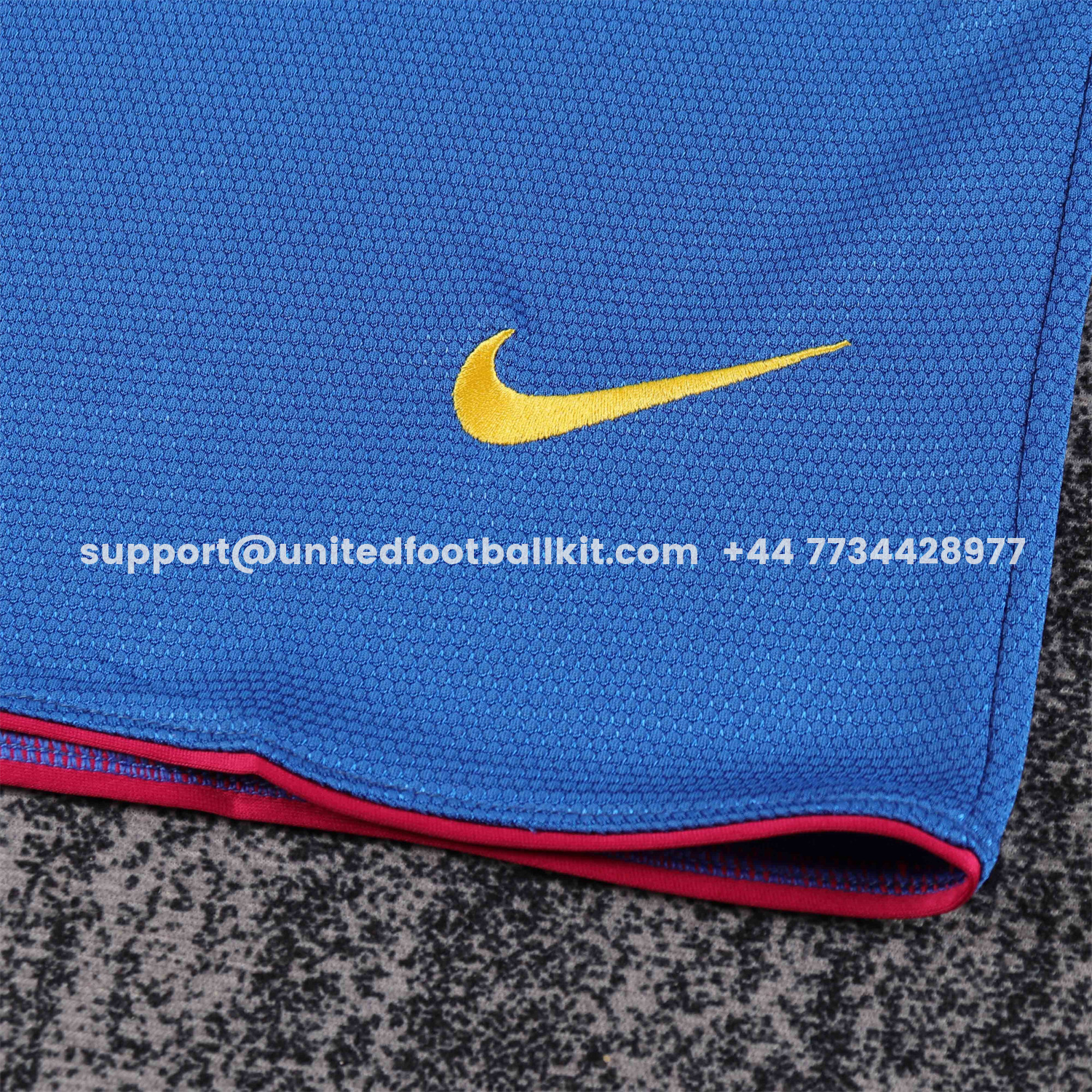 Unitedfootballkit.com | Retro Barcelona 2007-08 Home Kids Kit -Customize Name, Number and Patch | Worldwide Shipping