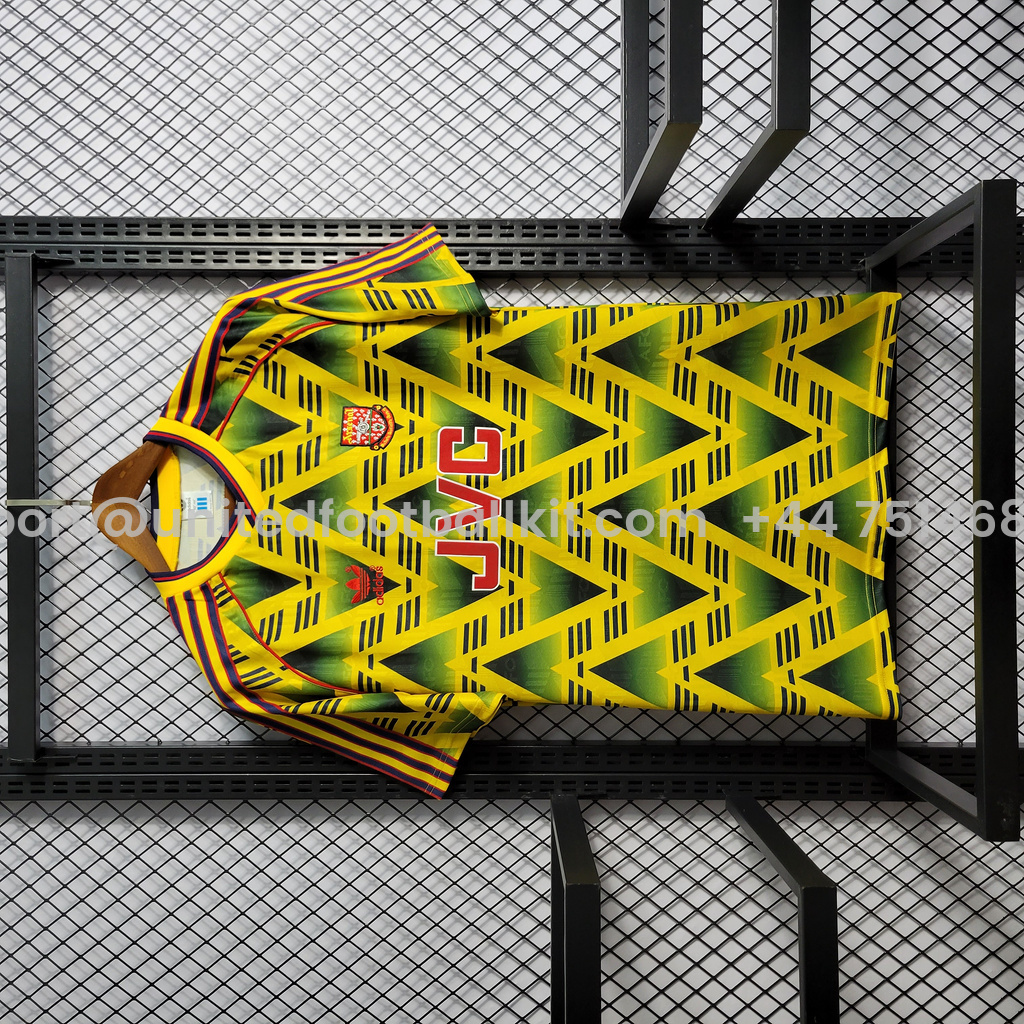 Unitedfootballkit.com | Retro Arsenal 91-93 Away Jersey -Customize Name, Number and Patch | Worldwide Shipping