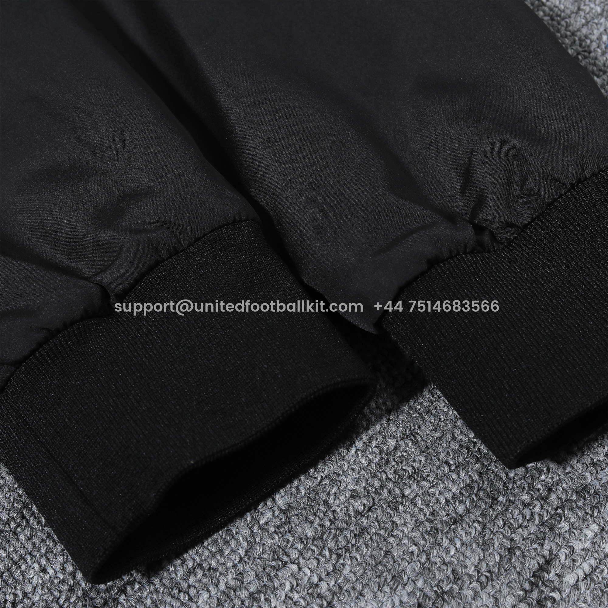 Unitedfootballkit.com | Inter Milan 24-25 Blue & Black Hooded Windbreaker - Player Version -Customize Name, Number and Patch | Worldwide Shipping