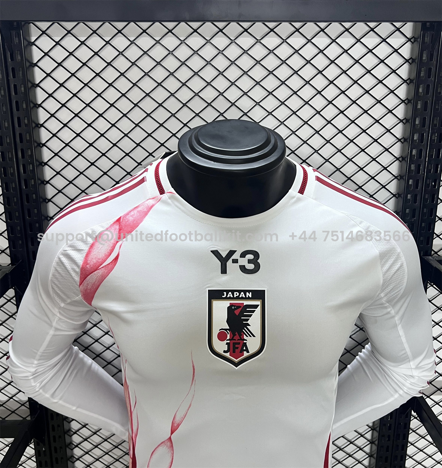 Unitedfootballkit.com | Japan 2024 Y3 Away Long Sleeve Jersey - Player Version -Customize Name, Number and Patch | Worldwide Shipping