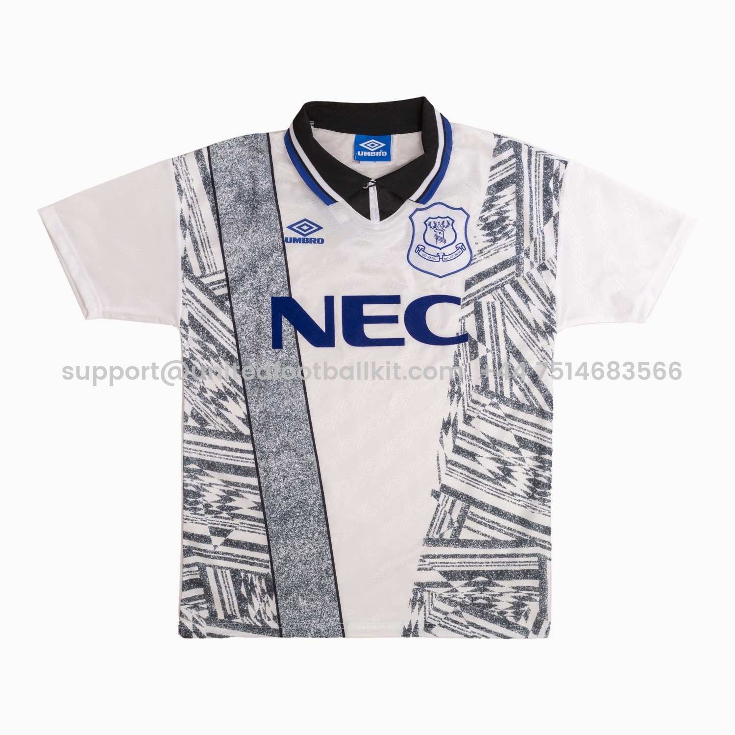 Unitedfootballkit.com | Retro Everton 1994-95 Away Jersey -Customize Name, Number and Patch | Worldwide Shipping