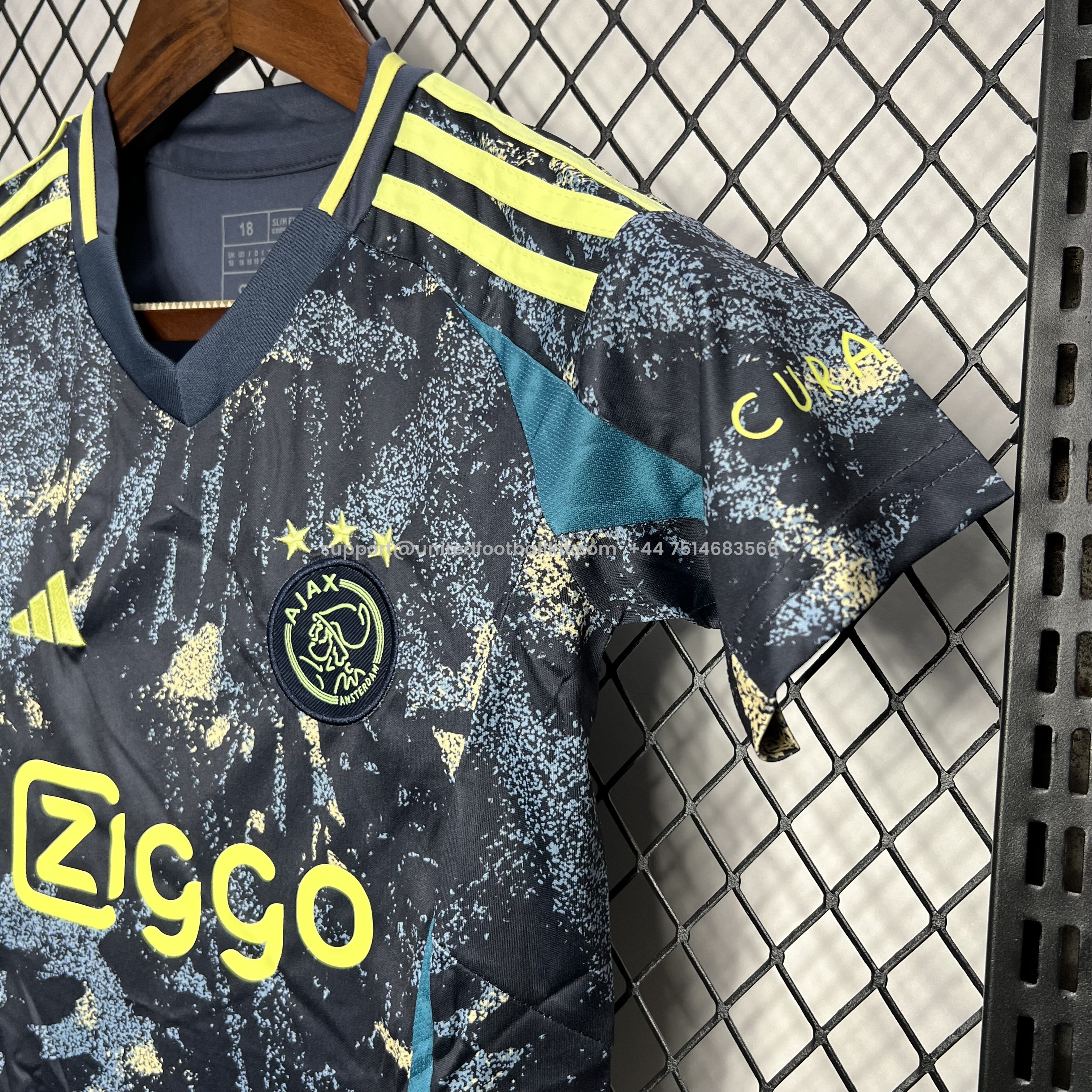 Unitedfootballkit.com | Ajax 24-25 Away Kids Kit -Customize Name, Number and Patch | Worldwide Shipping