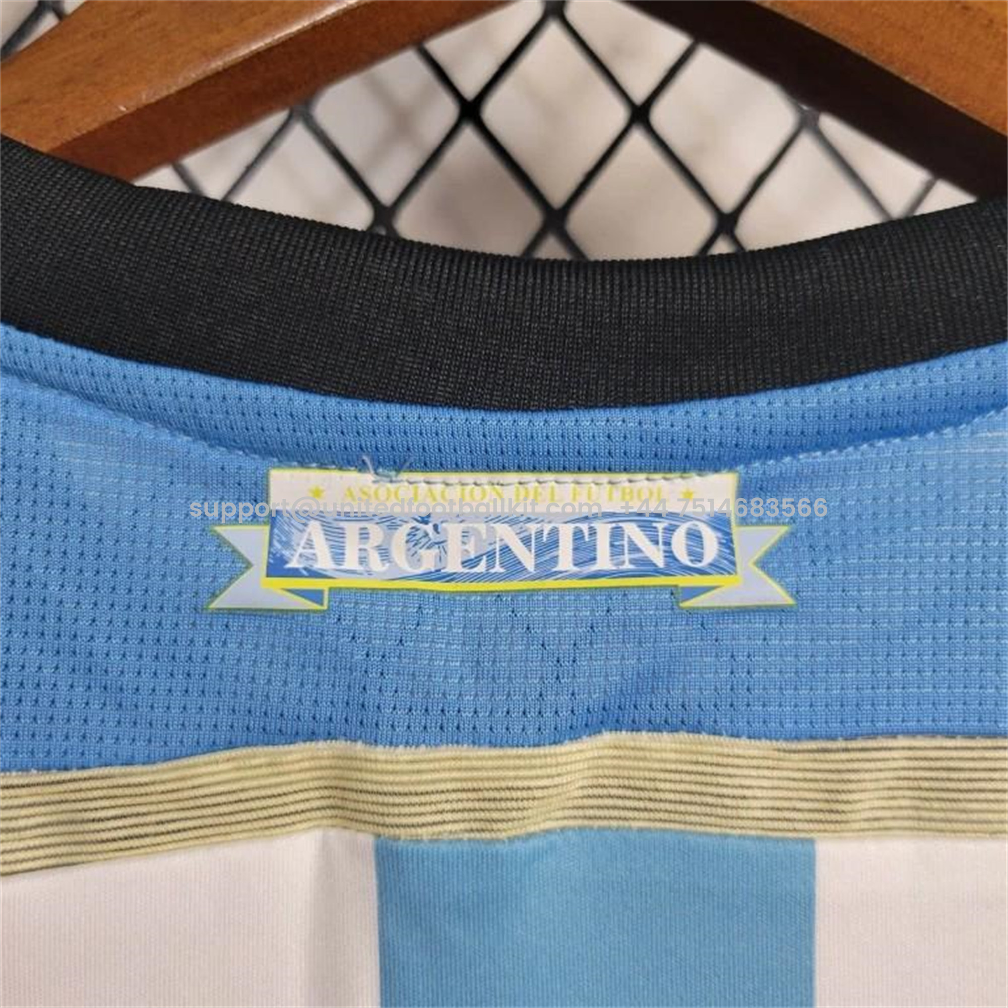 Unitedfootballkit.com | Retro Argentina 2014 Home Stadium Jersey -Customize Name, Number and Patch | Worldwide Shipping