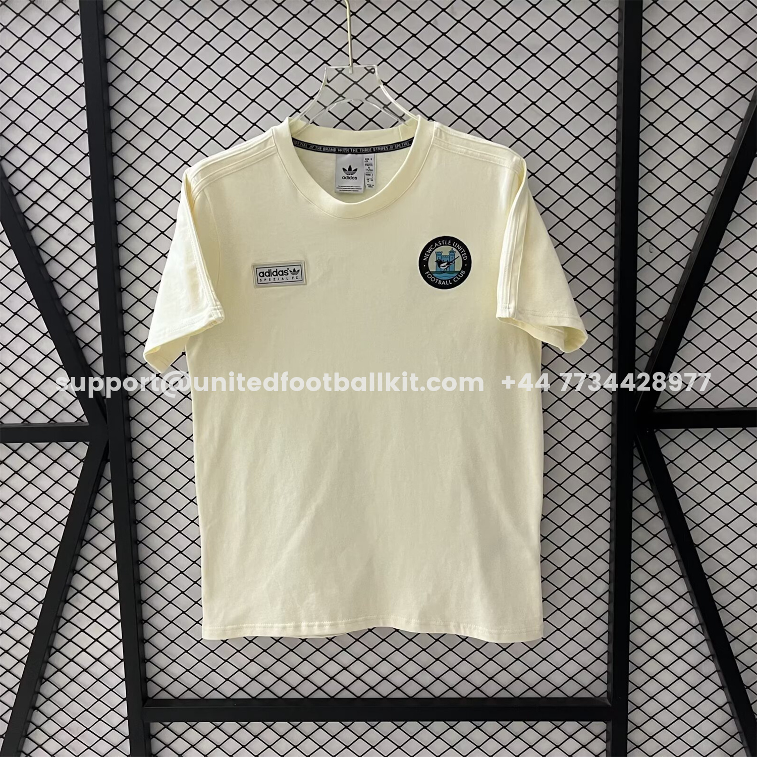Unitedfootballkit.com | Newcastle United 25-26 Beige Casual Shirt -Customize Name, Number and Patch | Worldwide Shipping