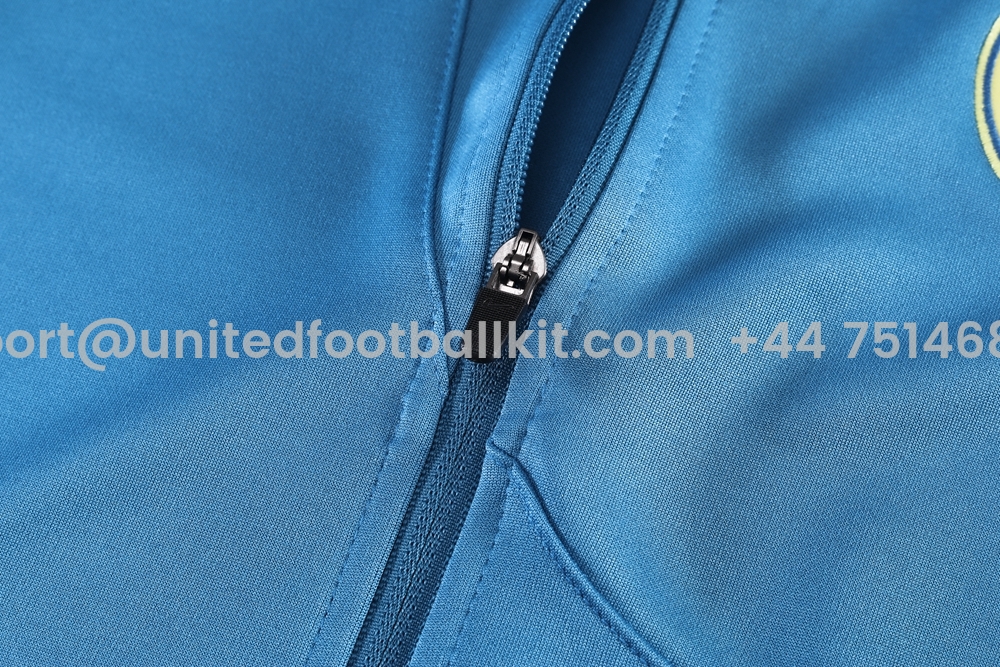 Unitedfootballkit.com | Club América 24-25 Jacket Training Tracksuit - Blue -Customize Name, Number and Patch | Worldwide Shipping