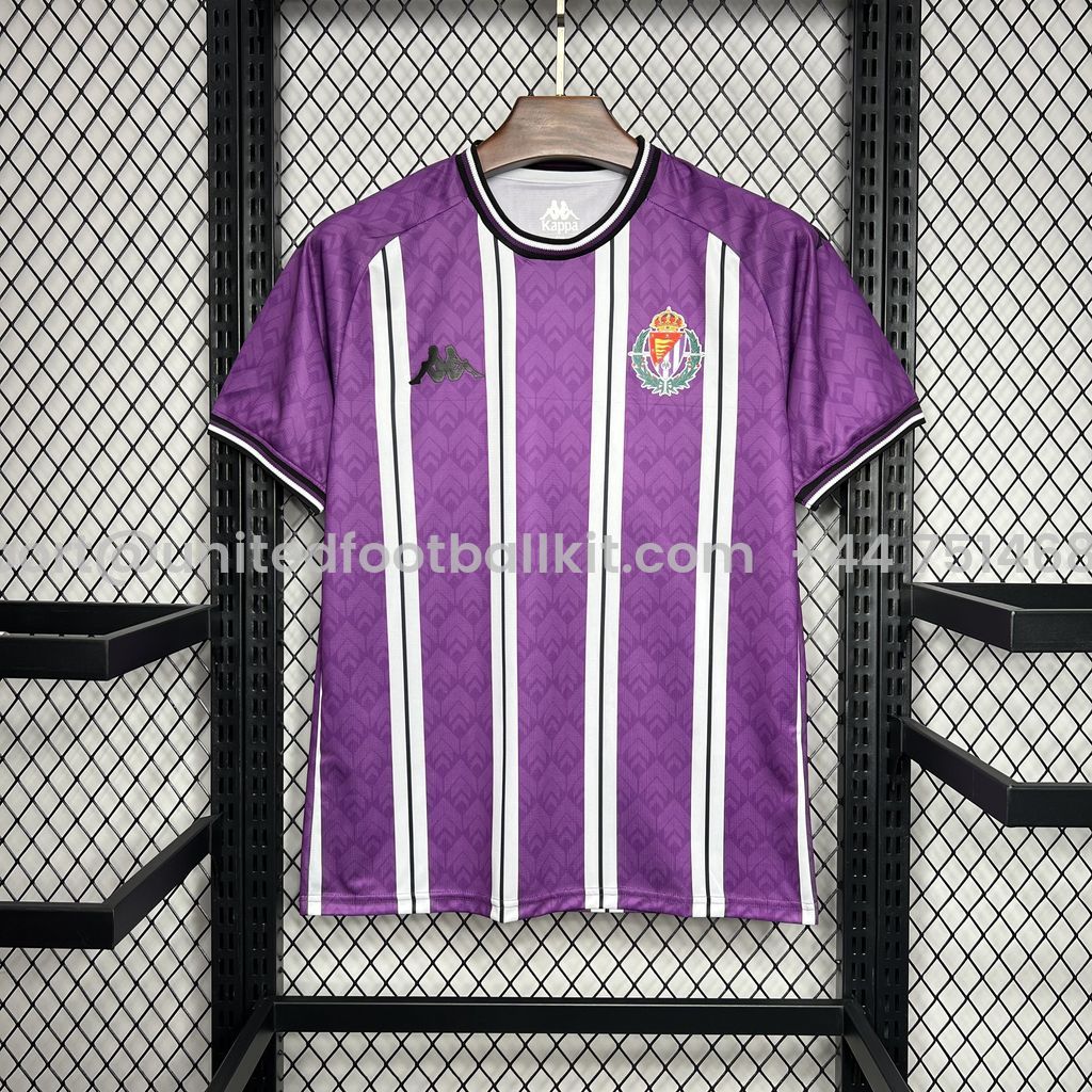 Unitedfootballkit.com | Valladolid 24-25 Home Stadium Jersey - Fans Version -Customize Name, Number and Patch | Worldwide Shipping